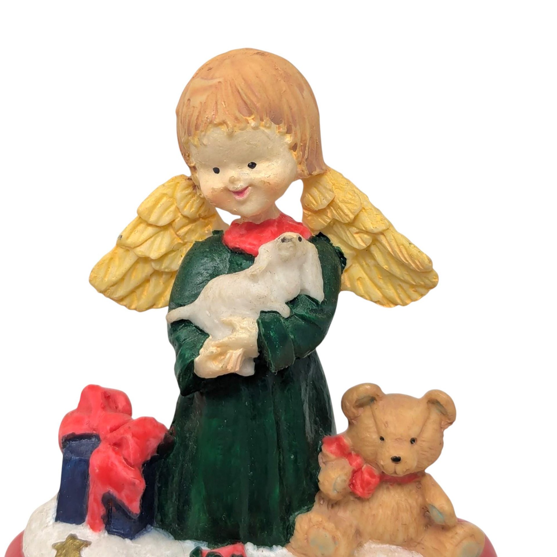 Vintage 1997 Angel Stocking Holder: Santas Workbench Holiday Decor