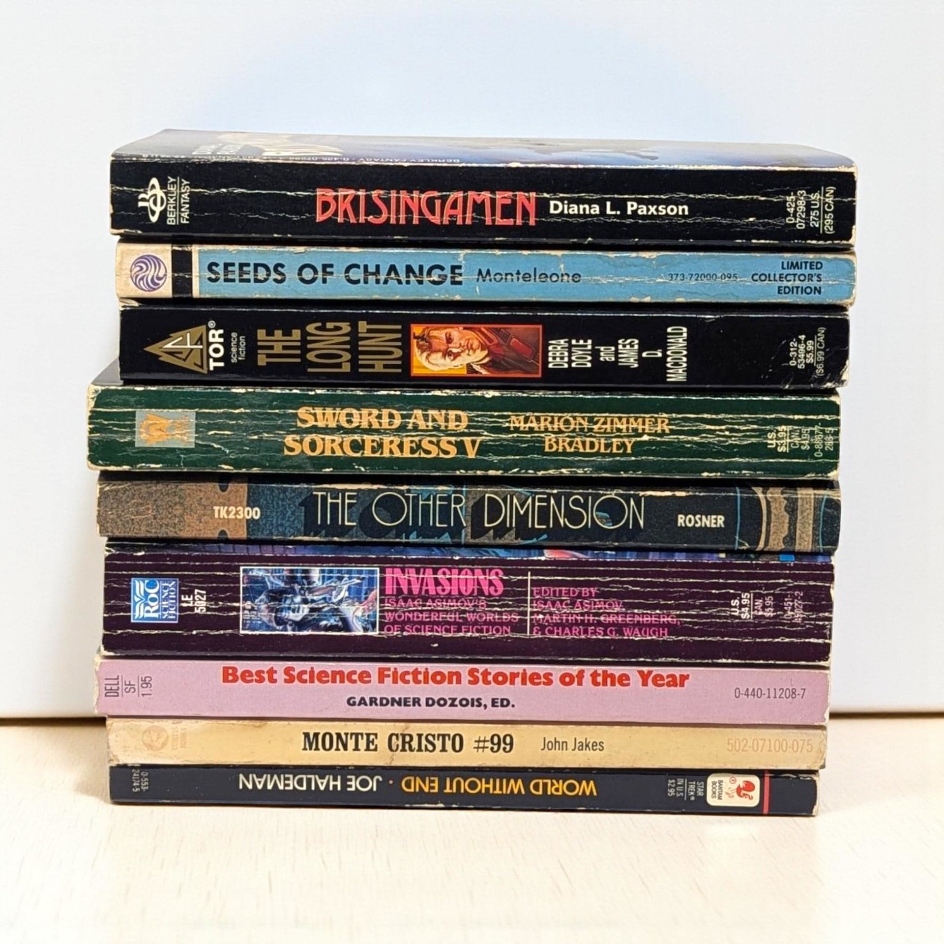 Vintage Sci-Fi Fantasy Paperback: Your Choice of Bradley, Asimov, or Haldeman