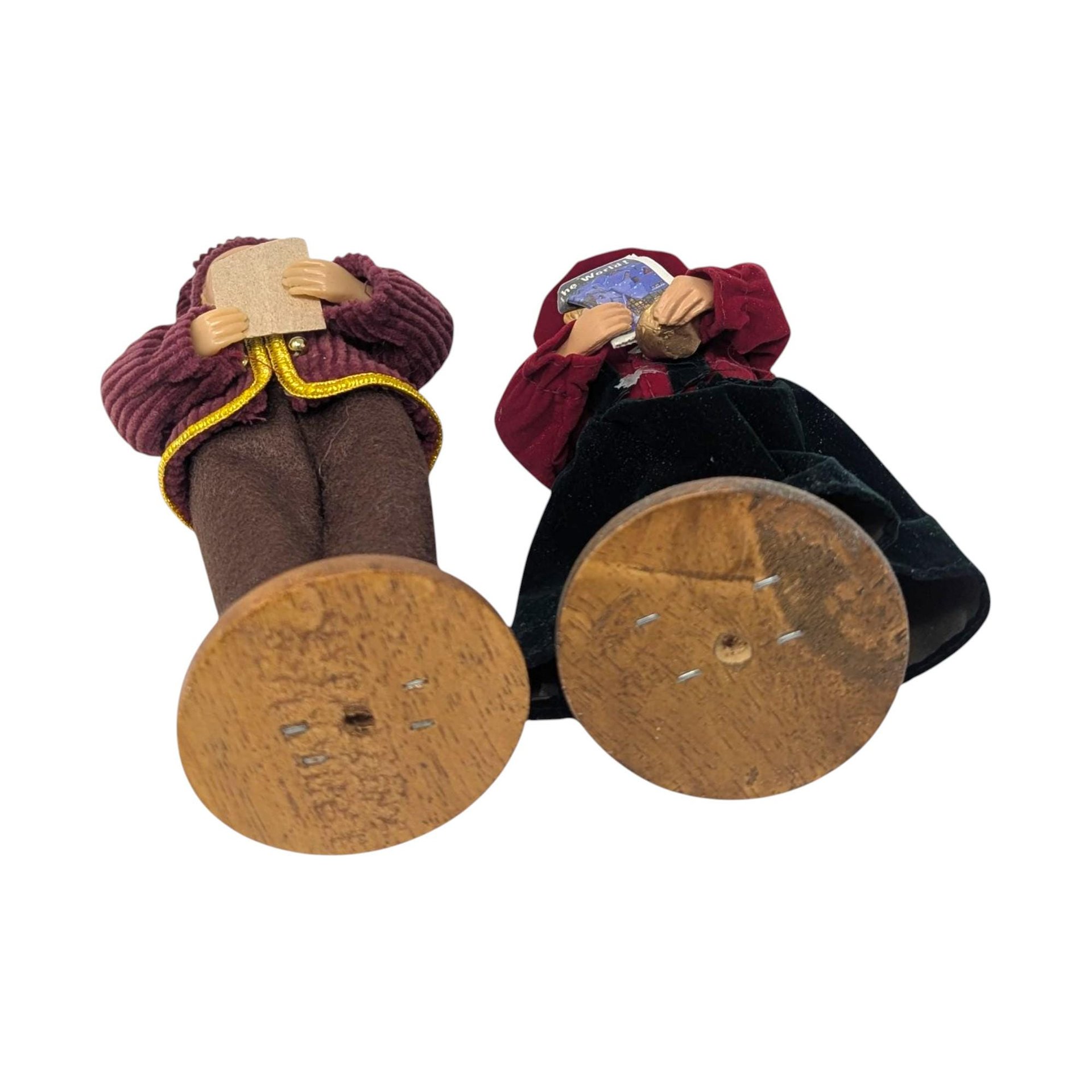 Vintage Christmas Caroler Figures: Boy and Girl Set Holiday Decor