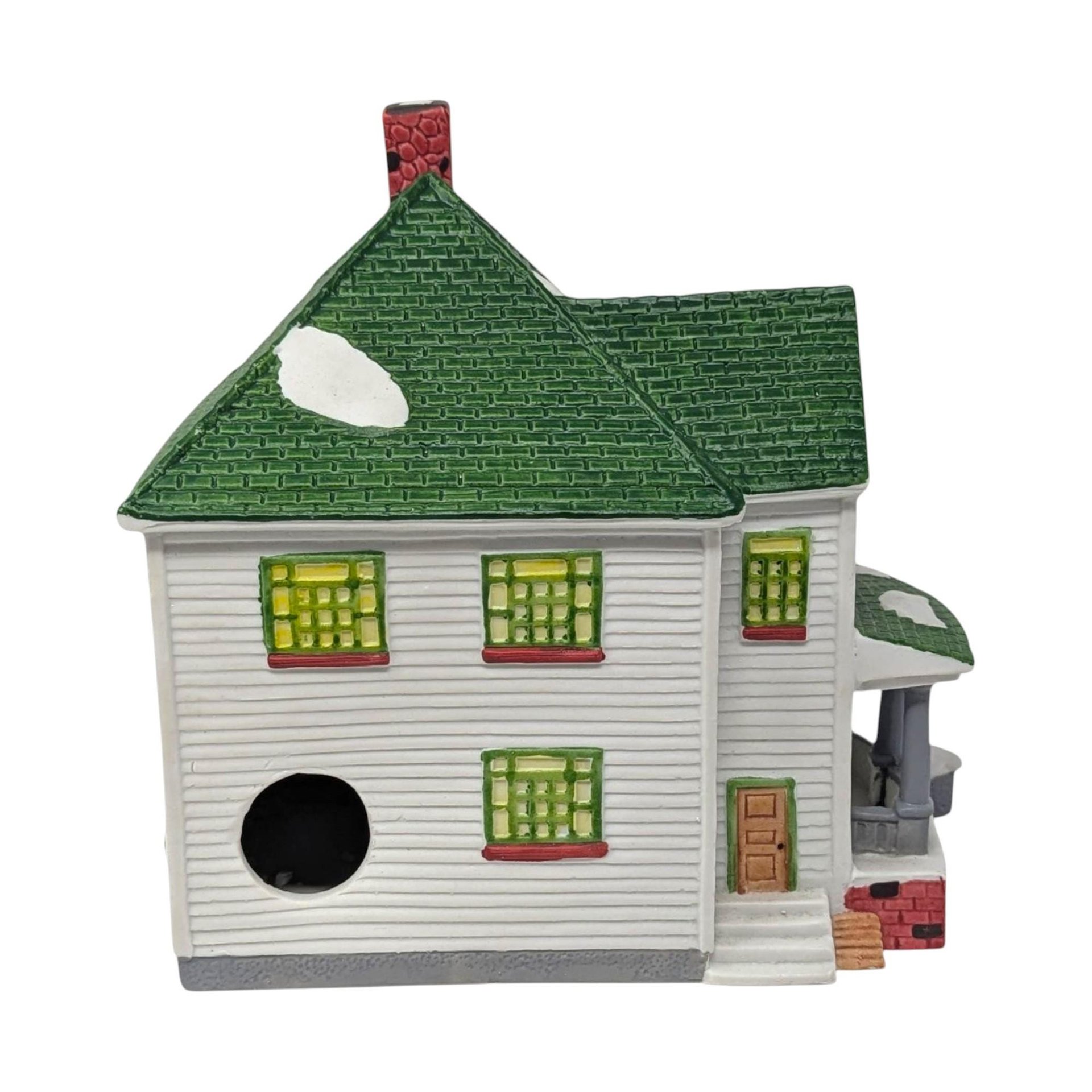 Vintage 1993 Lemax Bed & Breakfast: Dickensvale Porcelain Lighted House