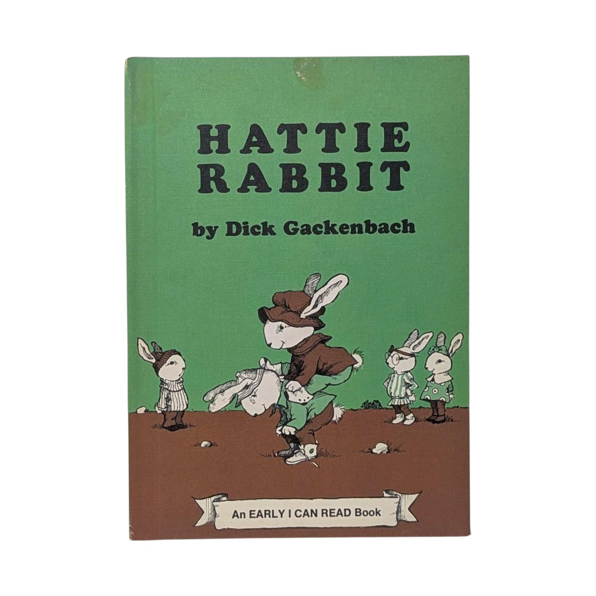 Vintage 1976 Hattie Rabbit: Dick Gackenbach Hardcover Early I Can Read Book