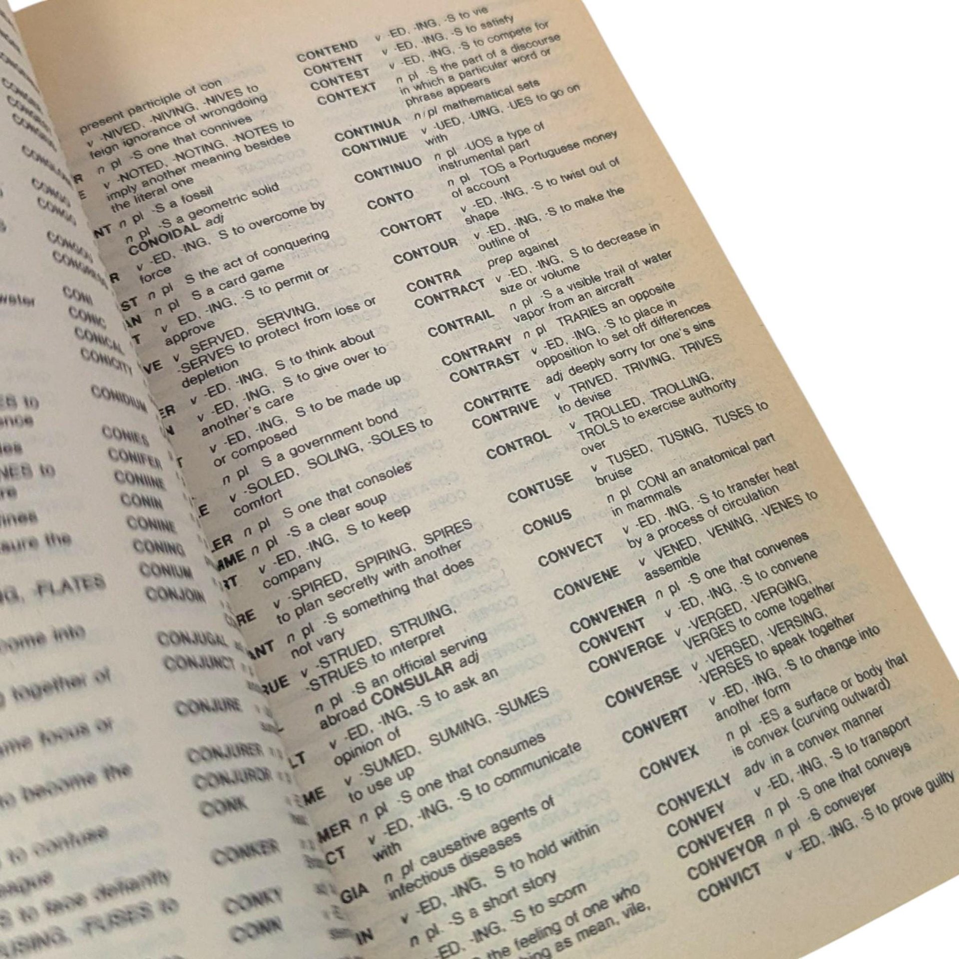 Vintage 1978 Scrabble Players Dictionary: First Edition Game Reference Book