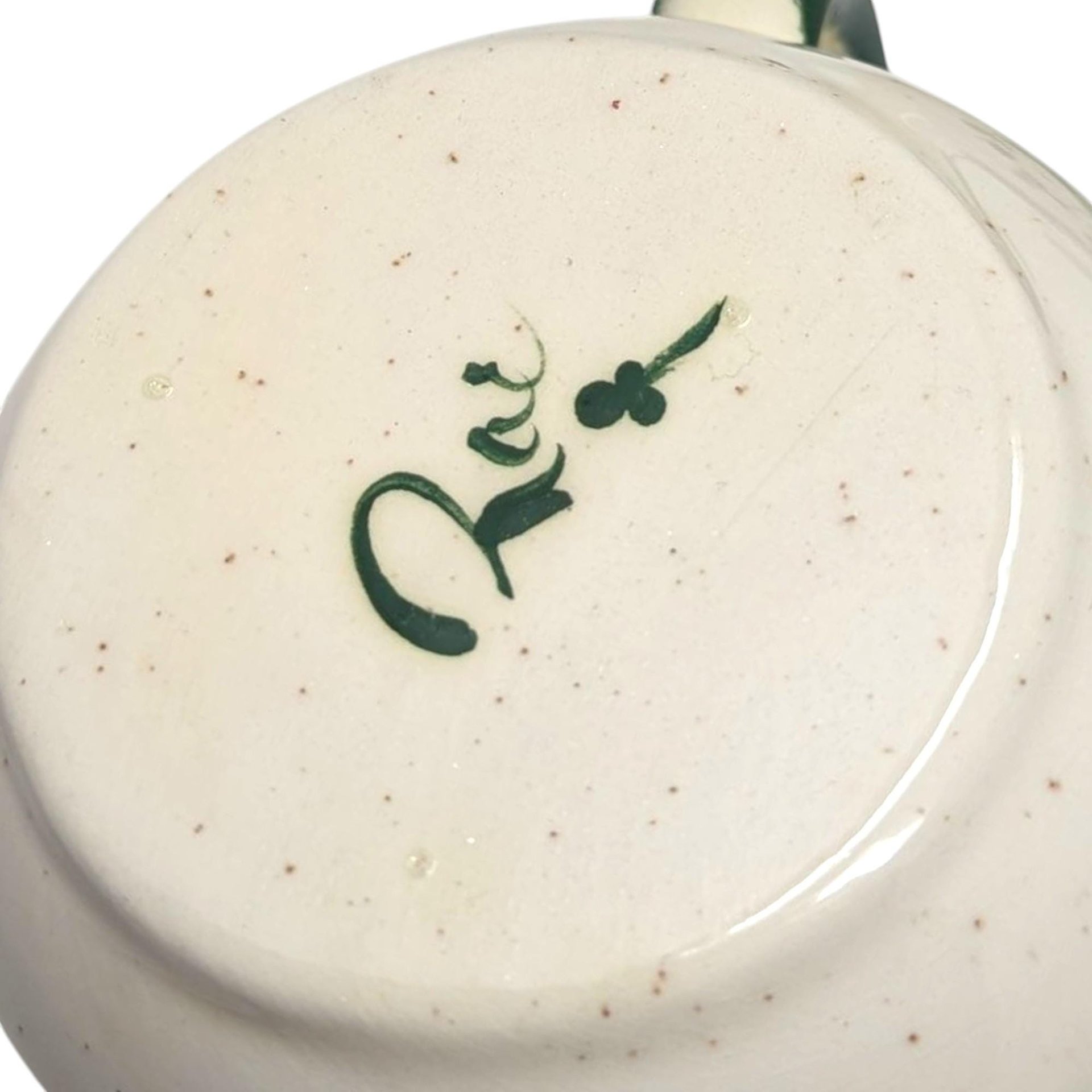 Vintage Irish Shamrock Tea Set: Pottery Teapot, Creamer, and Sugar