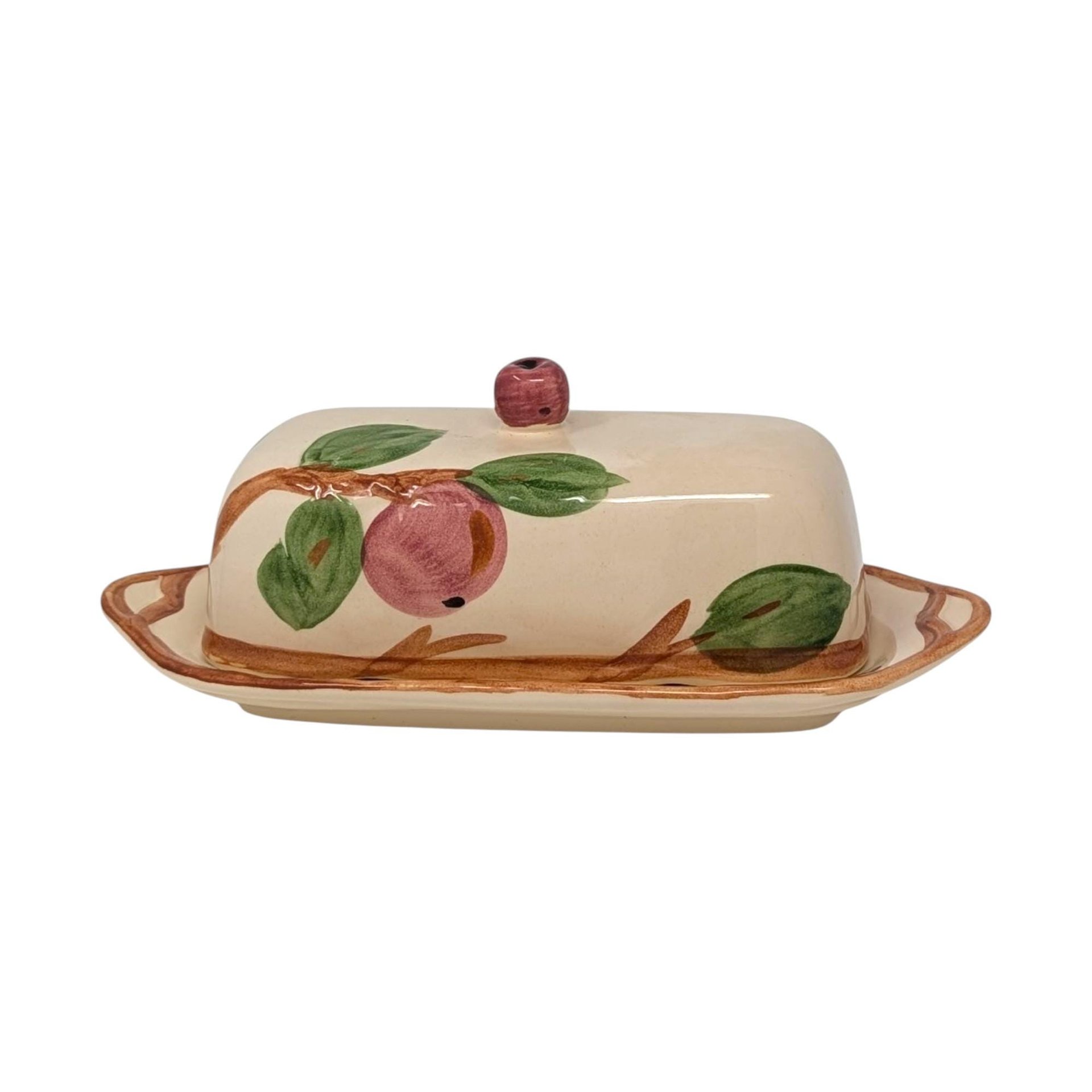 Vintage Franciscan Apple Butter Dish: Made in England Pottery