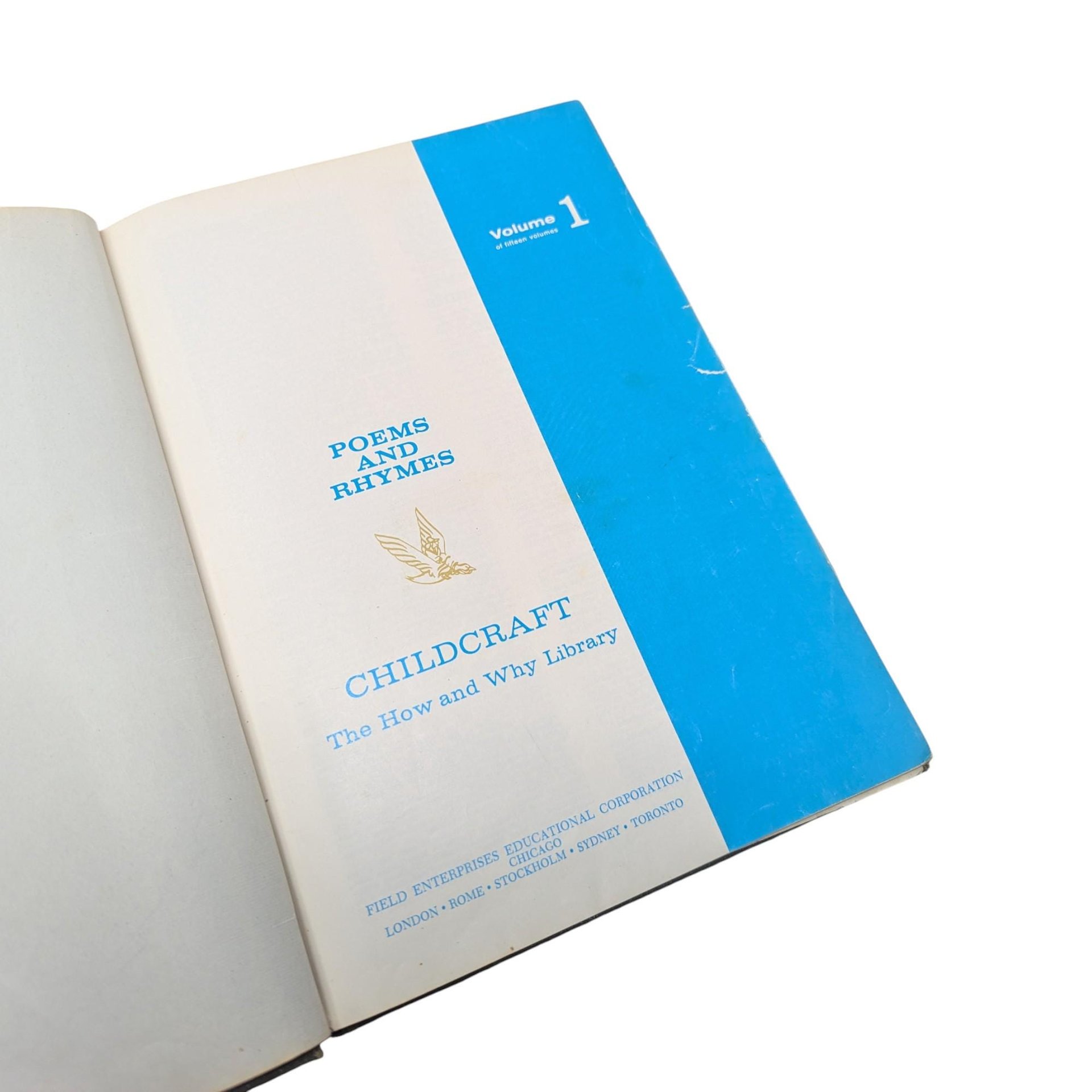 Vintage 1965 Childcraft Book Set: Poems, Stories, and Make & Do Lot