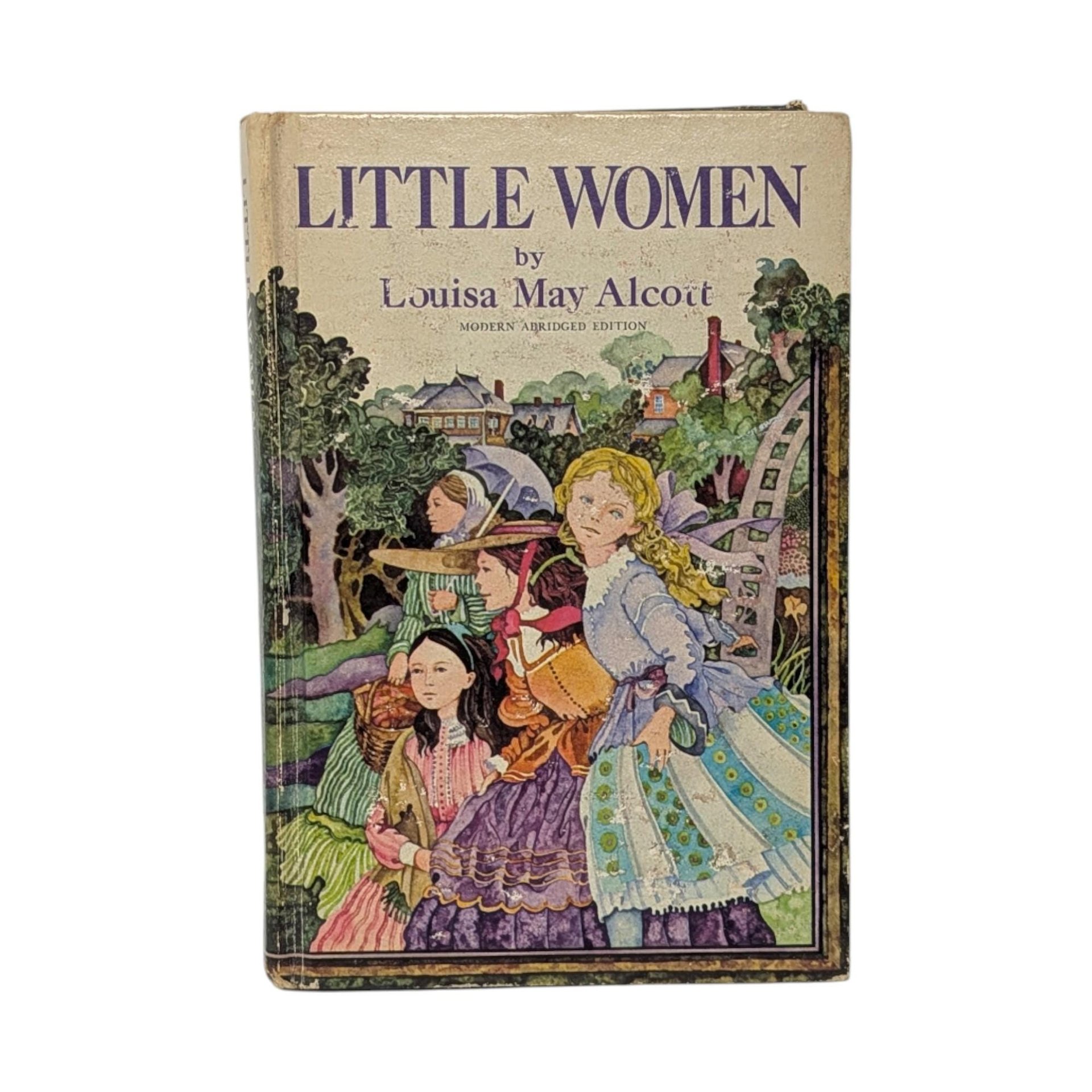 Vintage 1970 Little Women Book: Louisa May Alcott Hardcover Abridged Edition