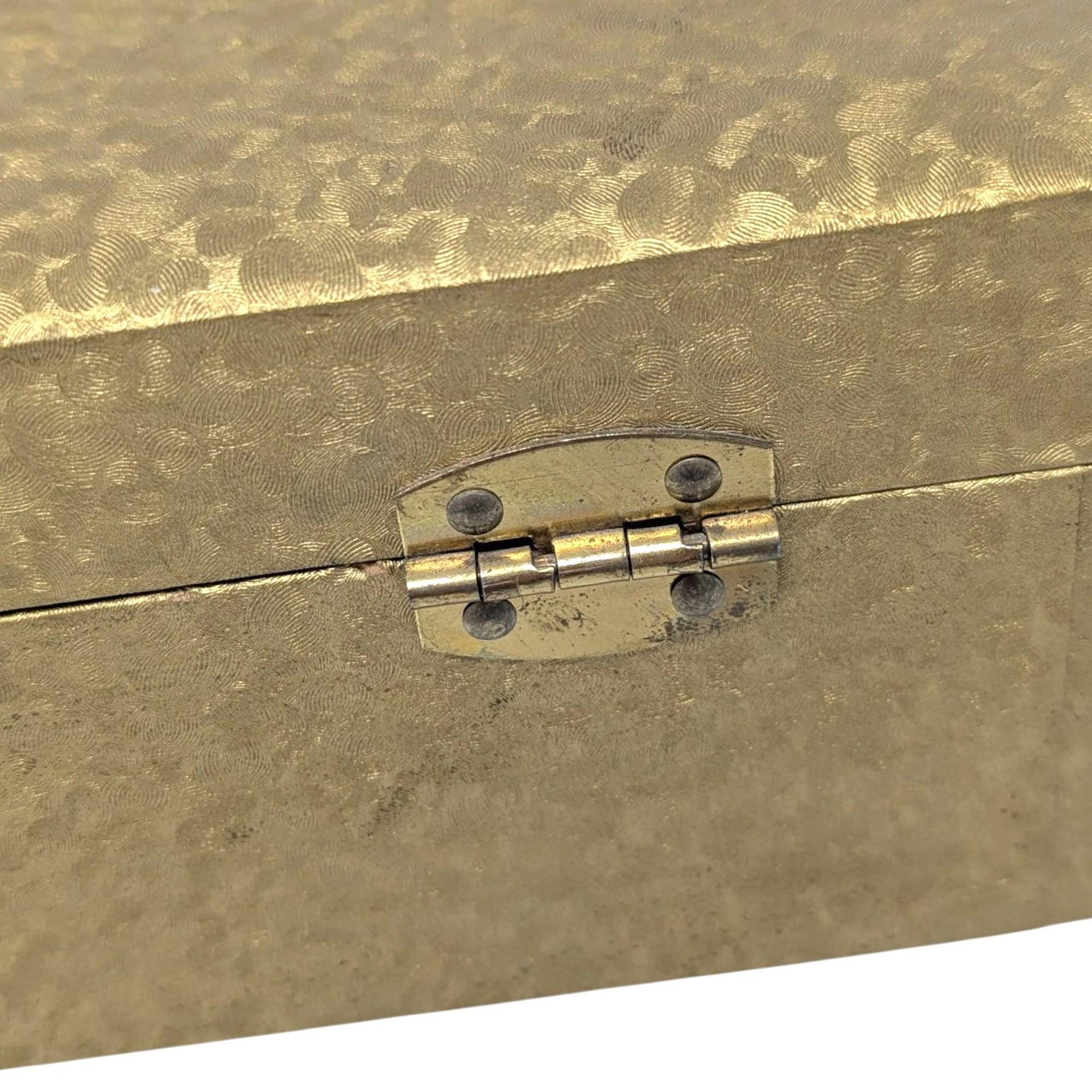 Vintage Gold Jewelry Box: 1970s Cantilever Storage Case