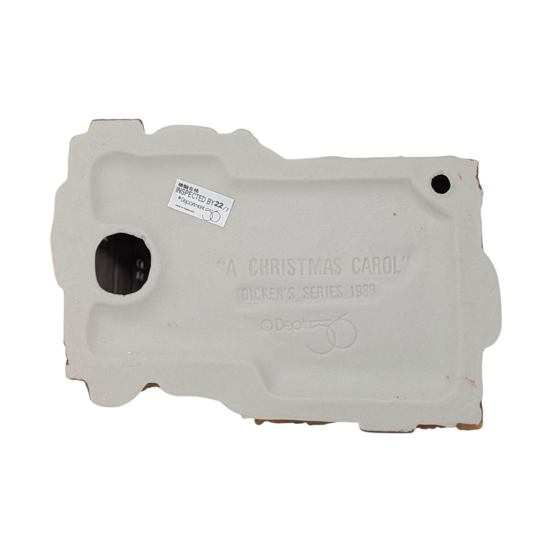 Vintage 1988 Bob Crachit & Tiny Tim Cottage: Dept 56 Dickens Village House