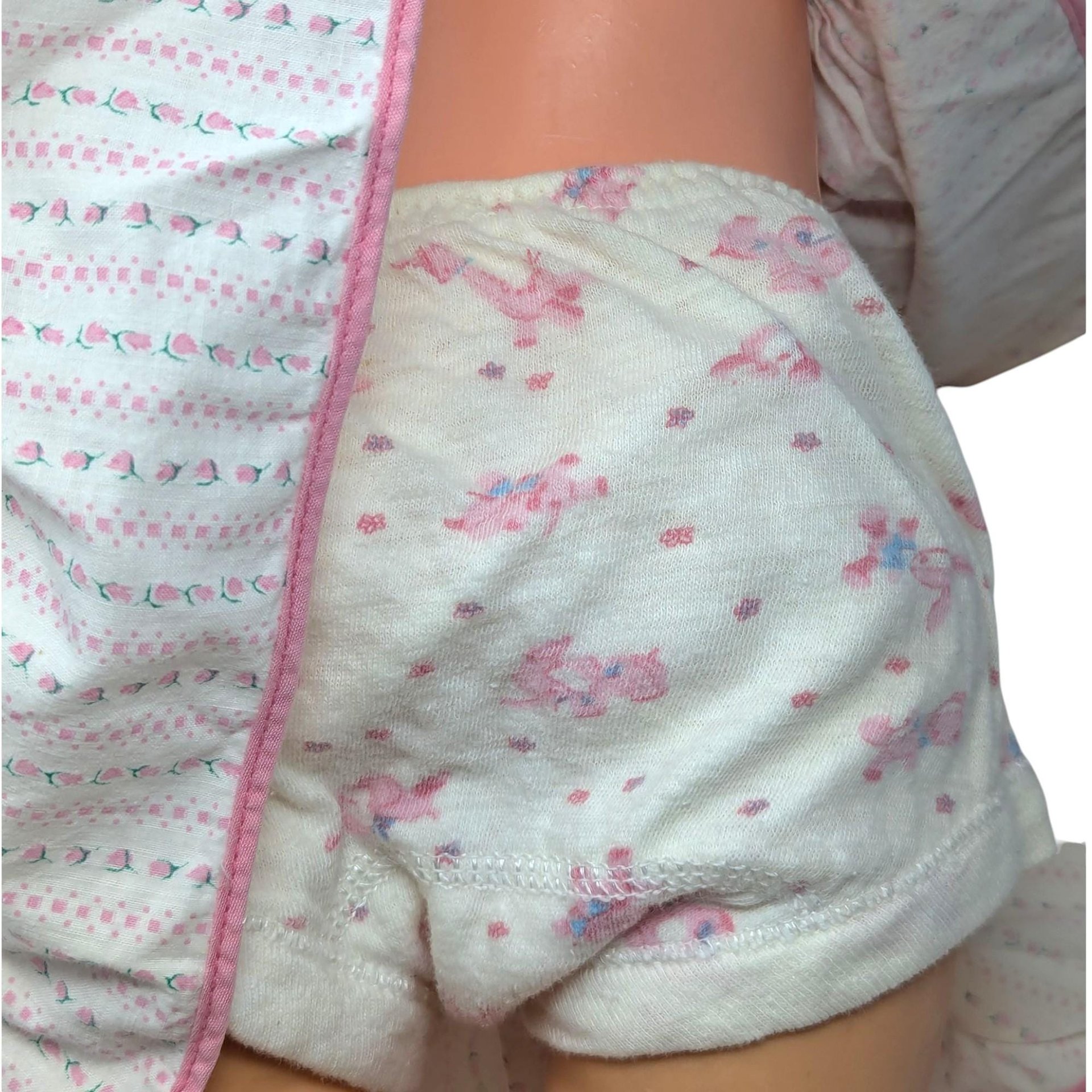 Vintage 1950s Large Plastic Baby Doll: 23-Inch Doll with Open Close Eyes