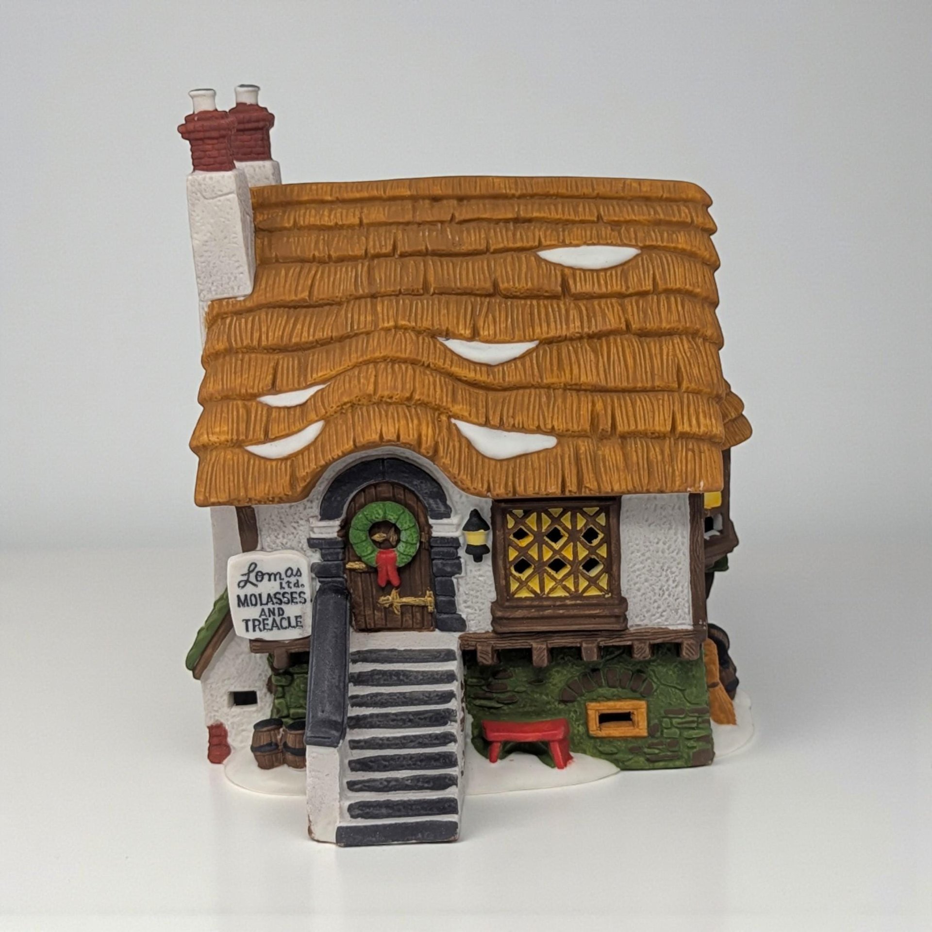 Vintage 1993 Dept 56 Lomas Ltd Molasses: Dickens Village Series Cottage