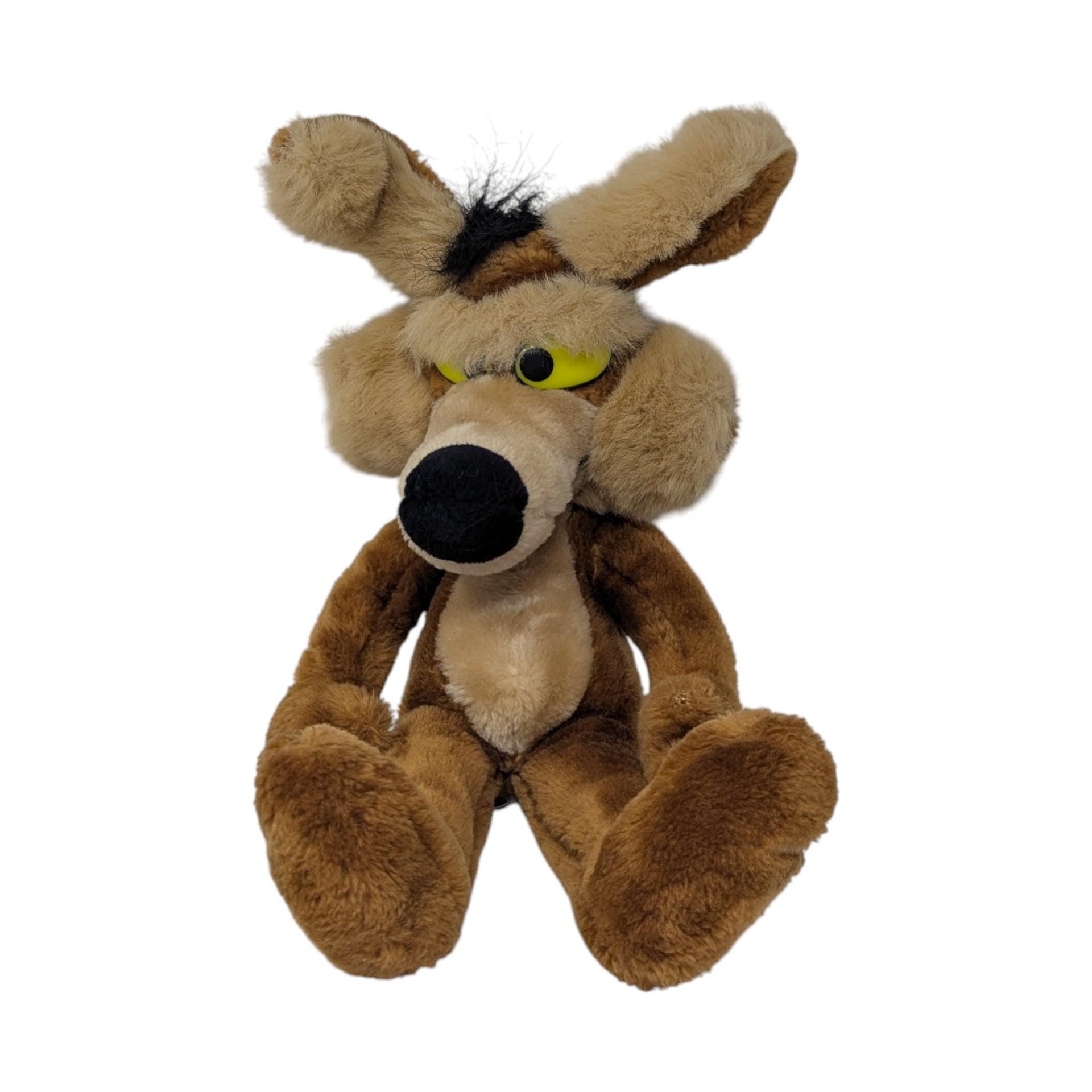 1990 Warner Bros Wile E. Coyote Plush: Looney Tunes Stuffed Animal Toy
