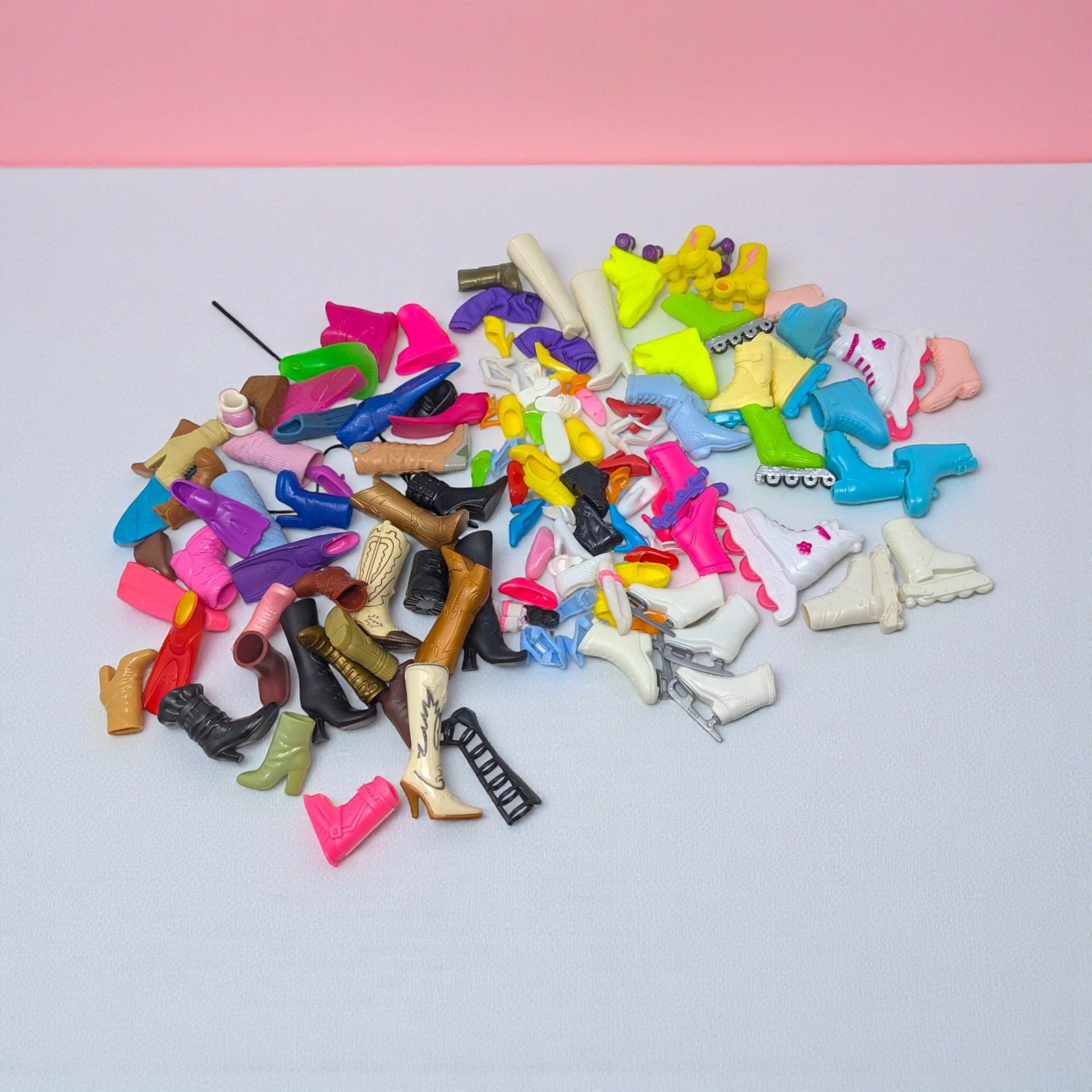 Vintage Barbie Doll Shoe and Boot Lot: Mixed Accessory Grab Bag for Fashion Dolls