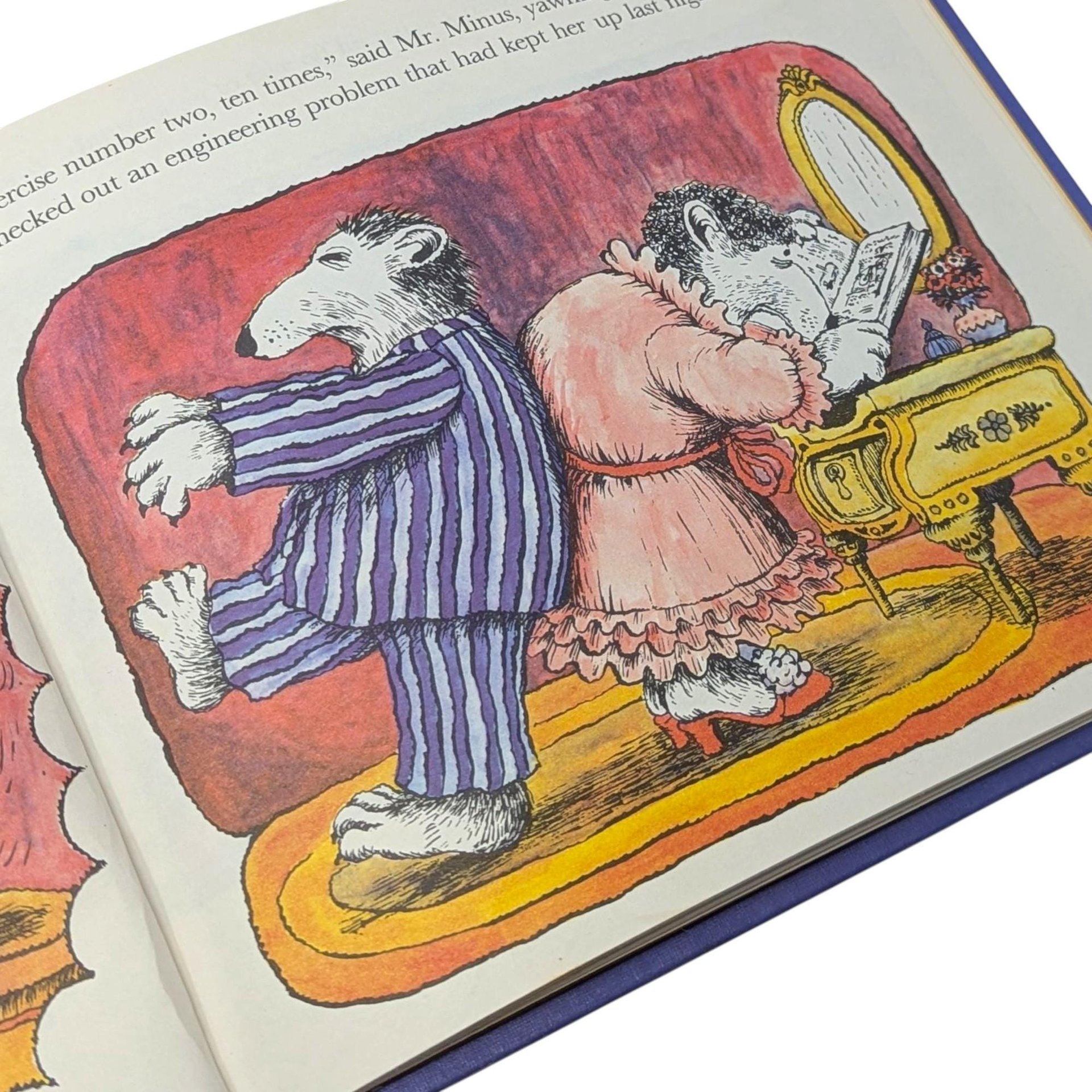 Vintage 1977 The Family Minus: Fernando Krahn Illustrated Hardcover Book