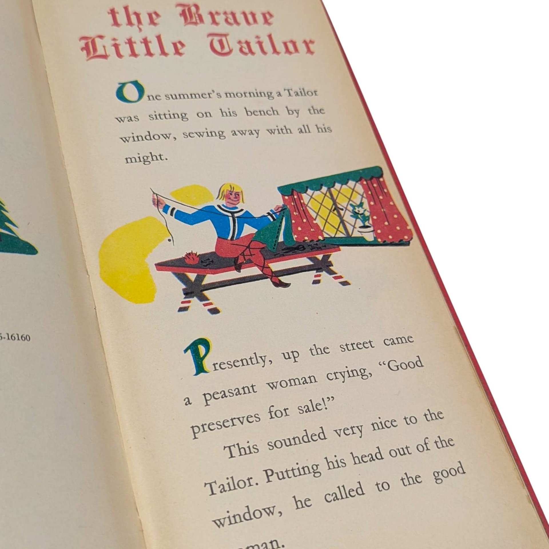 1963 The Brave Little Tailor Hardcover Book: Edith Lowe & Dolli Tingle Read-Aloud Fairy Tale