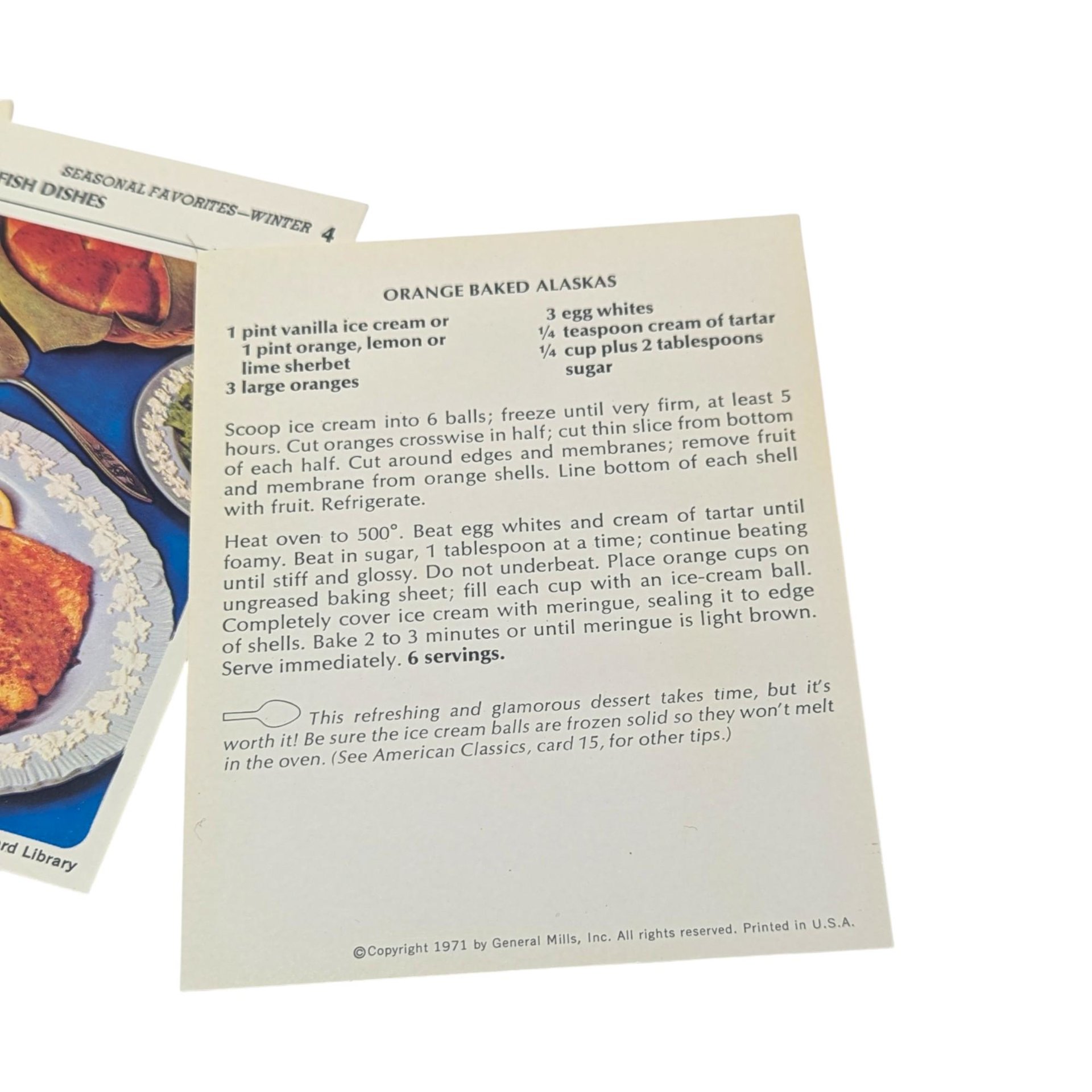 Vintage 1970 Betty Crocker Recipe Library: Green Plastic Box with Card Set