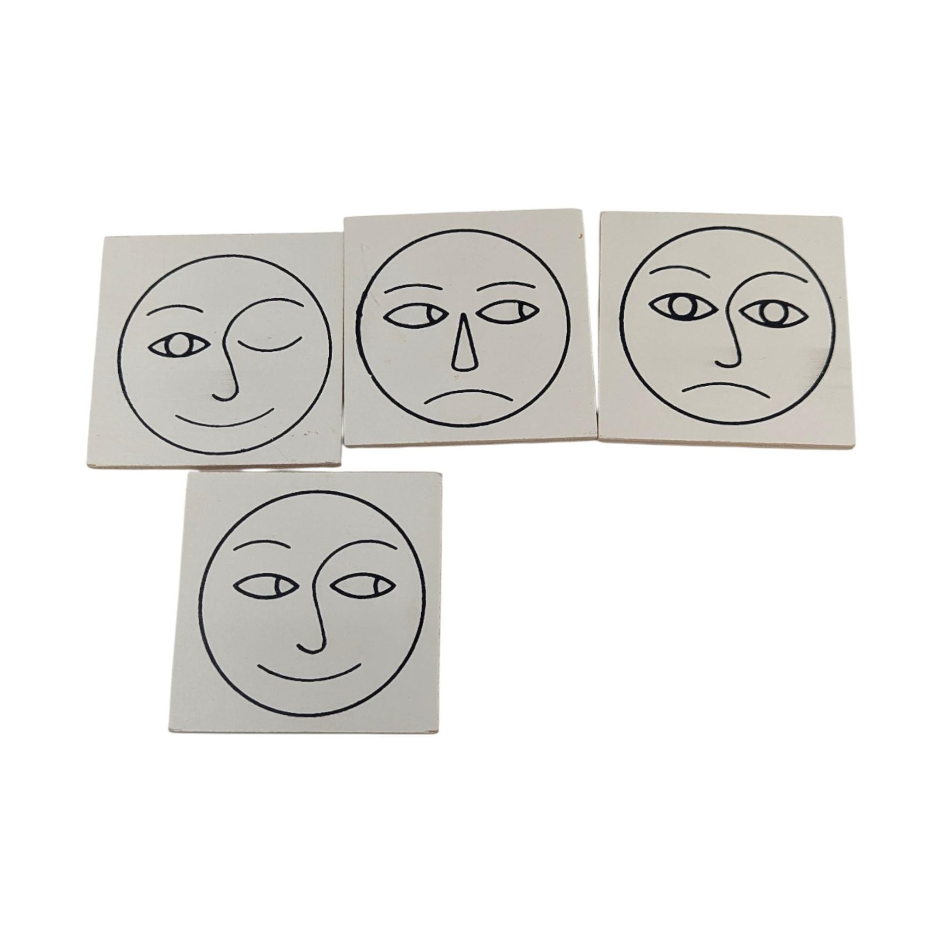 Vintage Creative Playthings Face Matching Game J0480: Mid-Century Wood Learning Toy