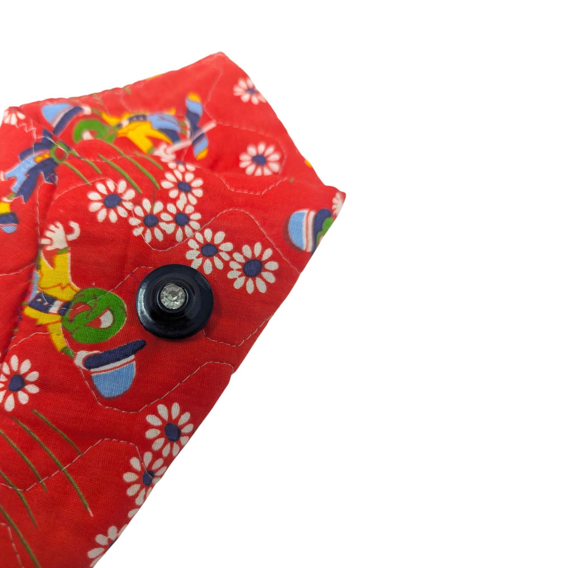 Vintage Handmade Scissor Holder: Jiminy Cricket Fabric Sewing Accessory