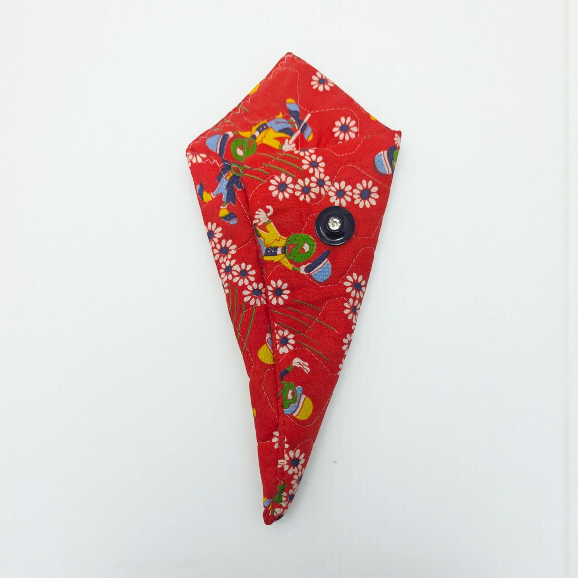 Vintage Handmade Scissor Holder: Jiminy Cricket Fabric Sewing Accessory