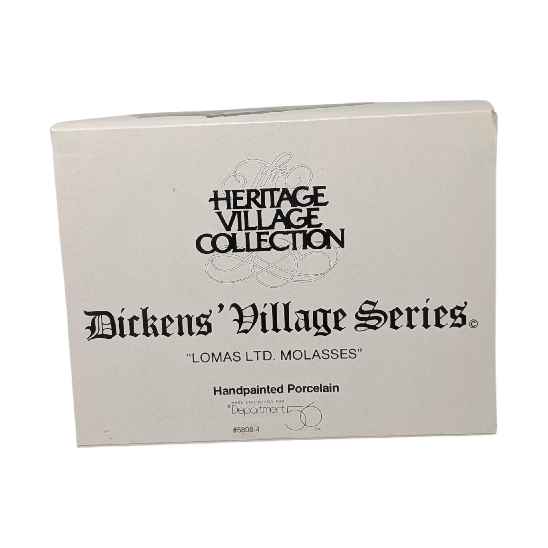 Vintage 1993 Dept 56 Lomas Ltd Molasses: Dickens Village Series Cottage