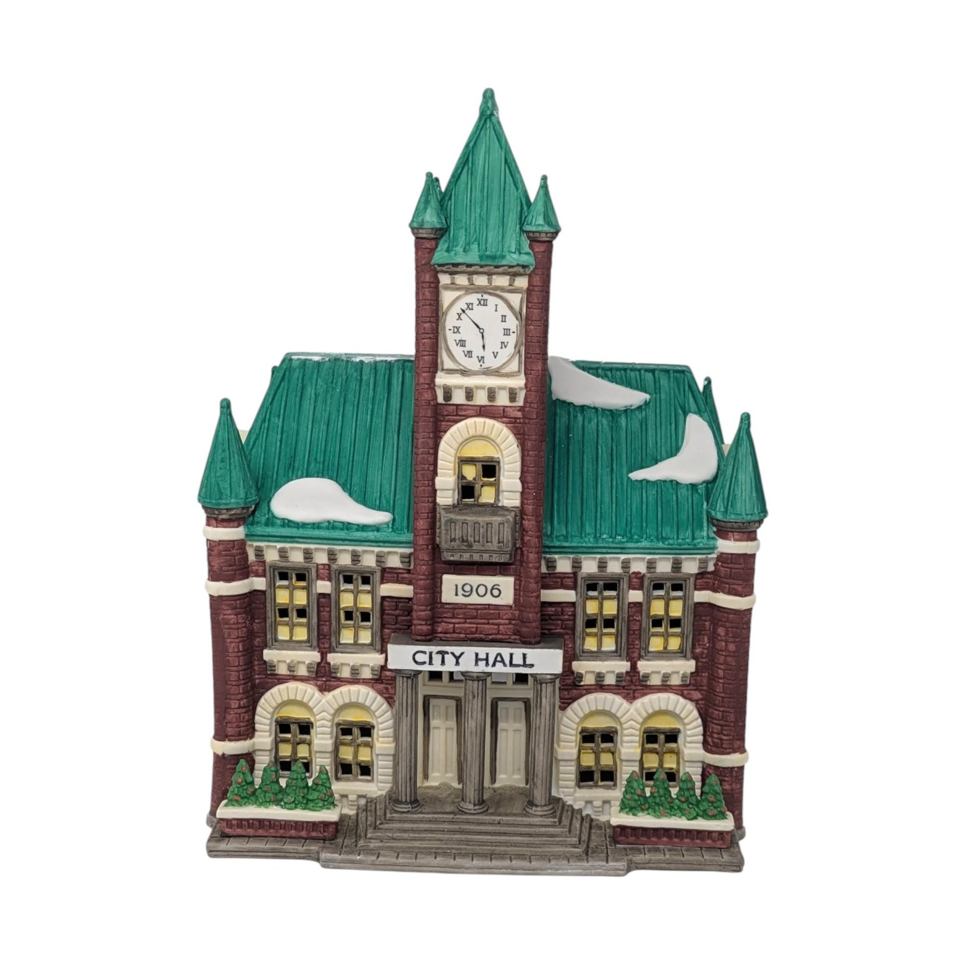 Vintage 1988 Dept 56 City Hall Building: Christmas in the City Village Collection