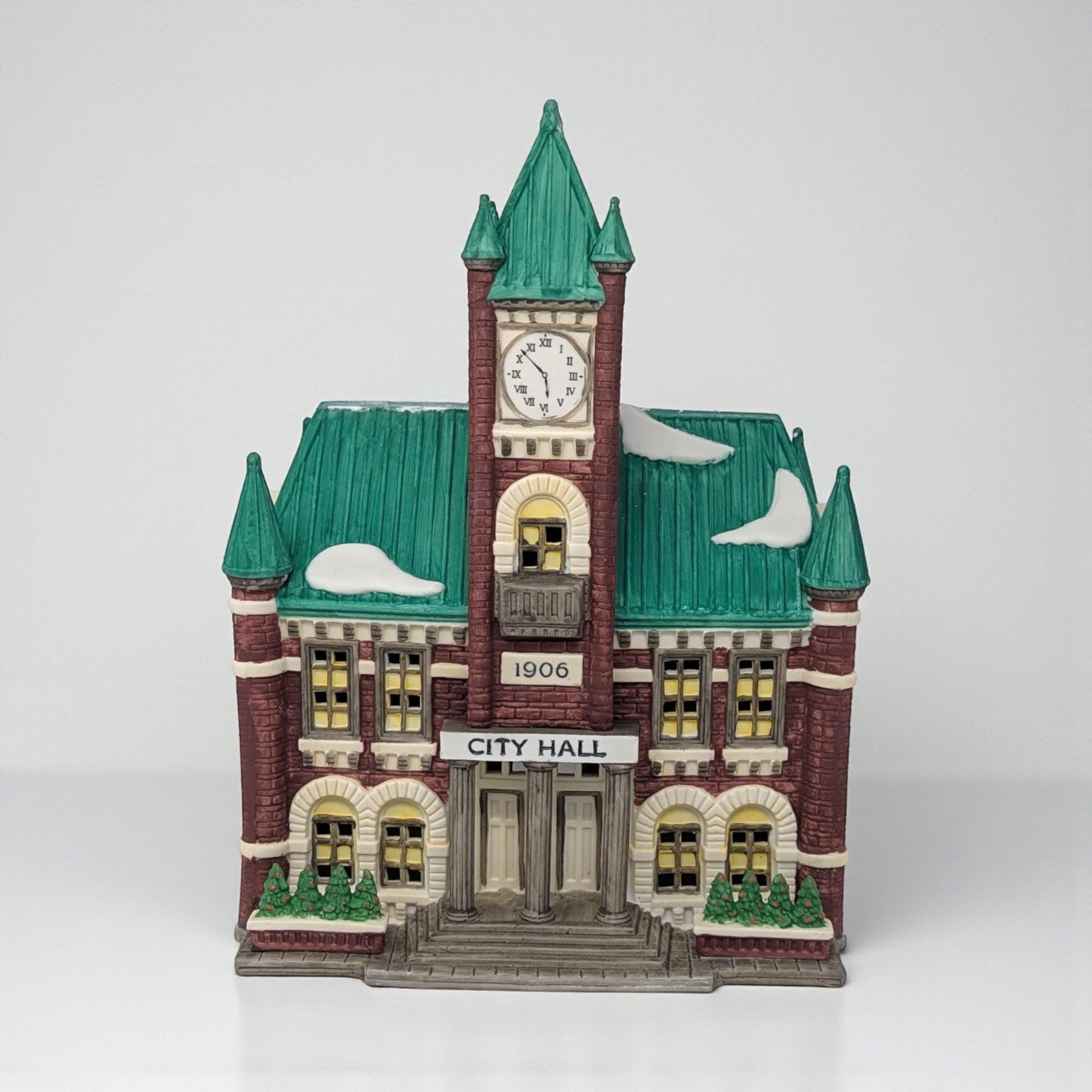 Vintage 1988 Dept 56 City Hall Building: Christmas in the City Village Collection