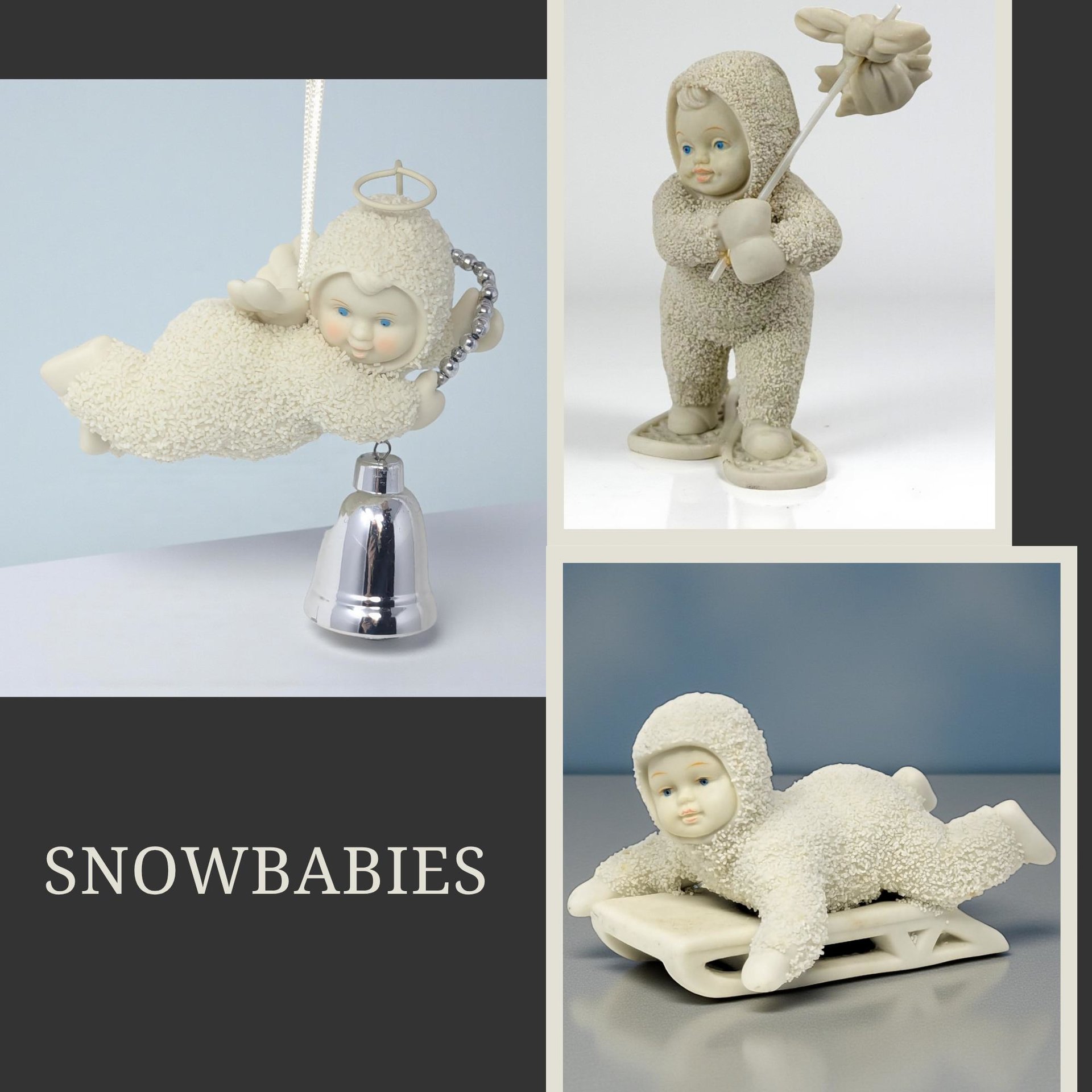 Vintage 1990s Dept 56 Snowbabies Figurines: YOUR CHOICE of Collectible Winter Christmas Decor