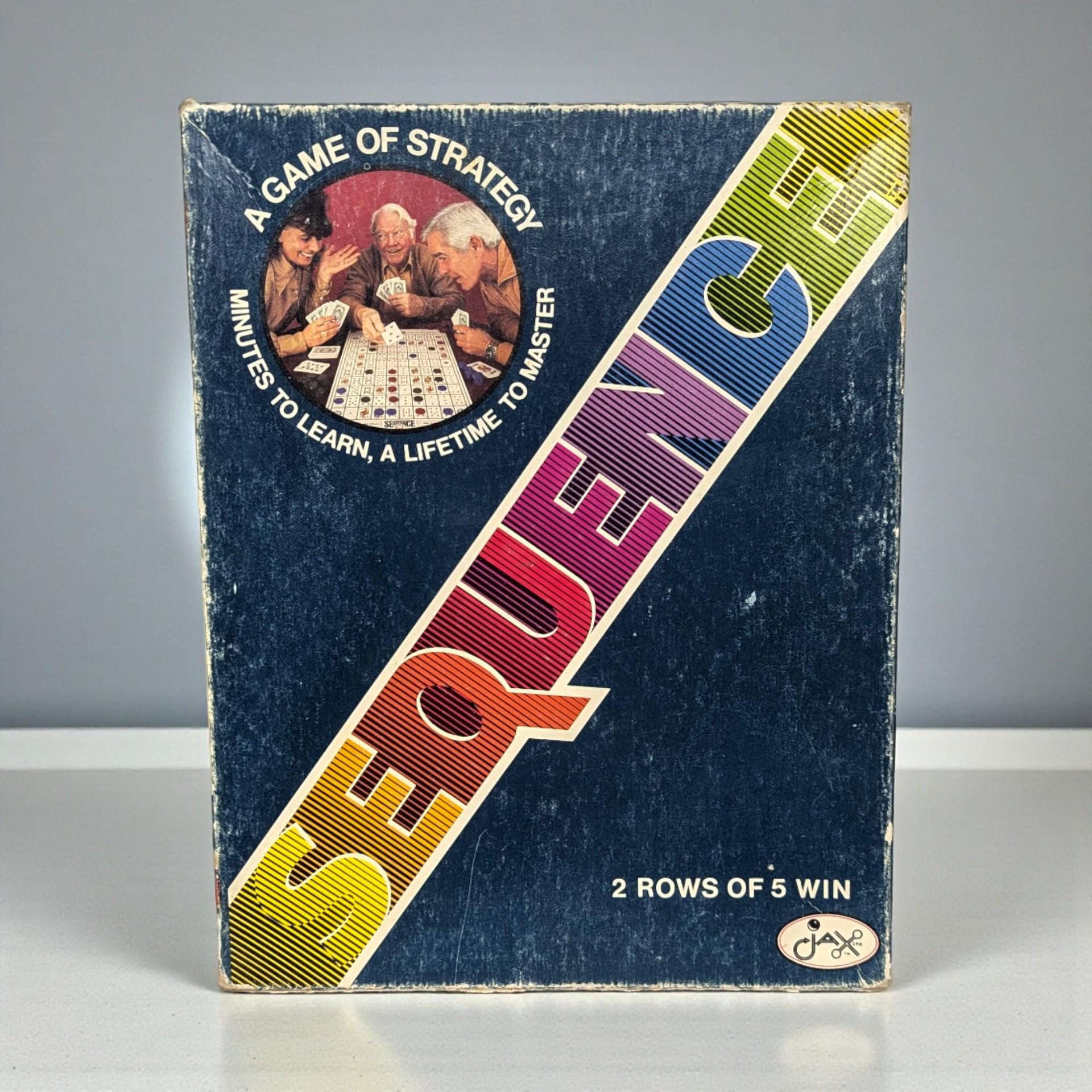 Vintage 1982 Sequence Board Game: Jax Ltd. Strategy Card Game Complete
