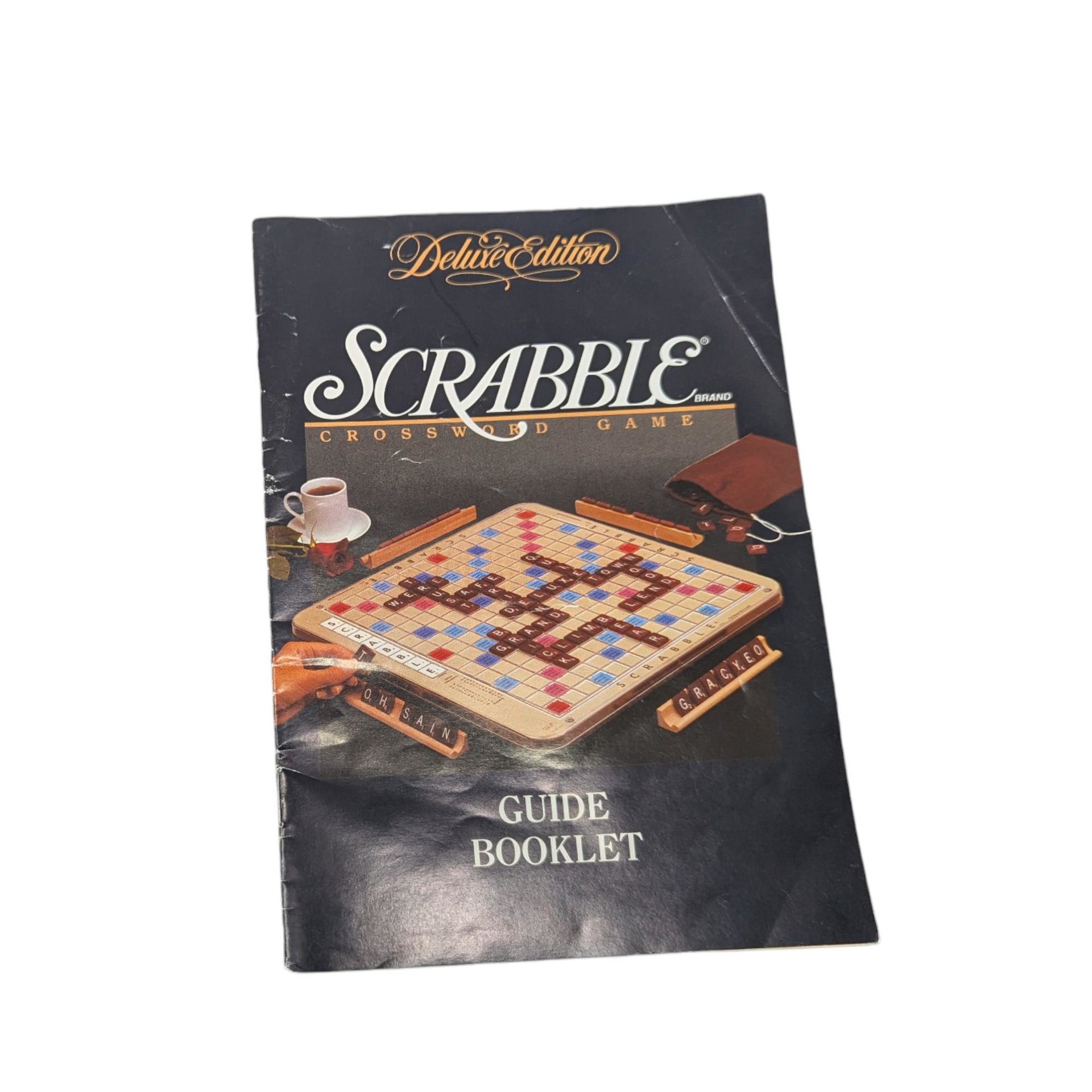 Vintage 1989 Scrabble Deluxe Edition Game: Milton Bradley