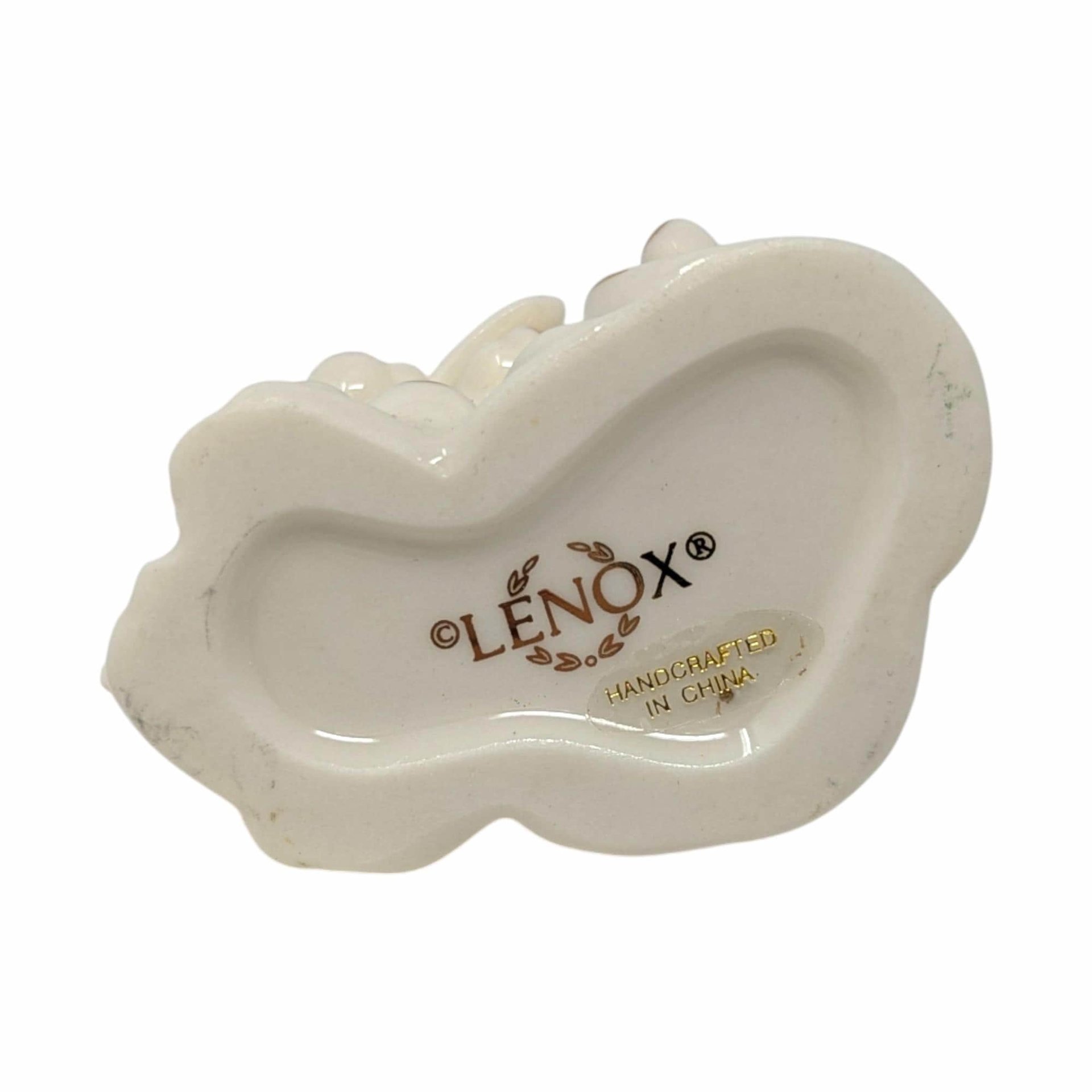 Vintage Lenox Porcelain Dive of the Dolphin Figurine: 24k Gold Accents