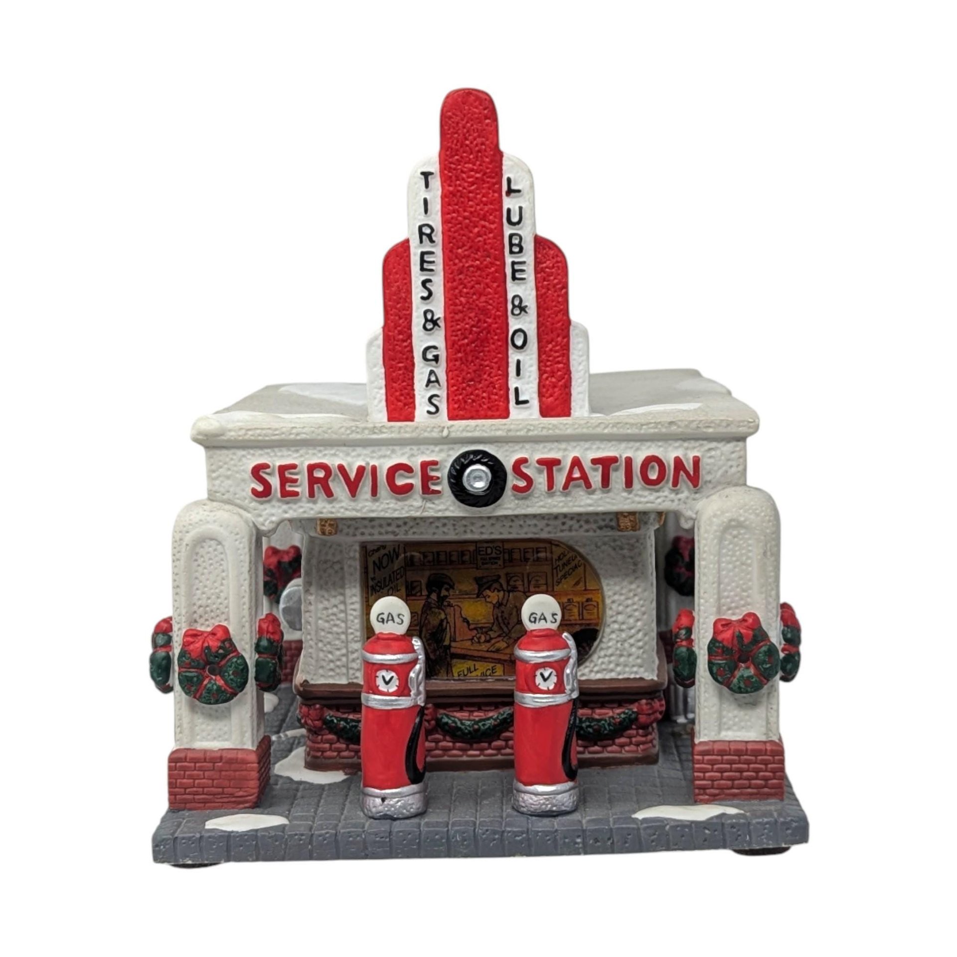 1999 St. Nicholas Square Service Station: Art Deco Gas Station Building (Imperfect)