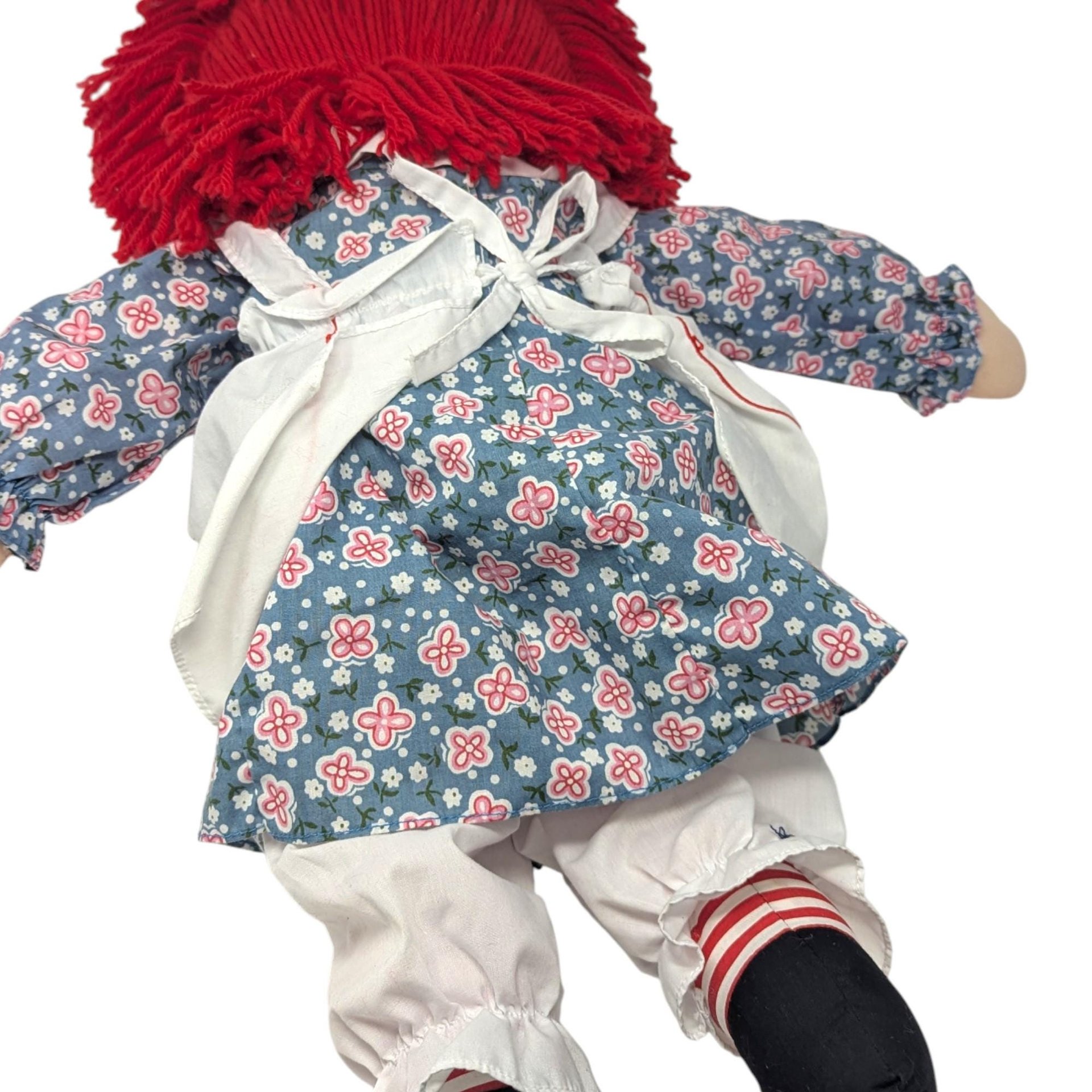 Vintage 2002 Raggedy Ann Cloth Doll Plush: Applause