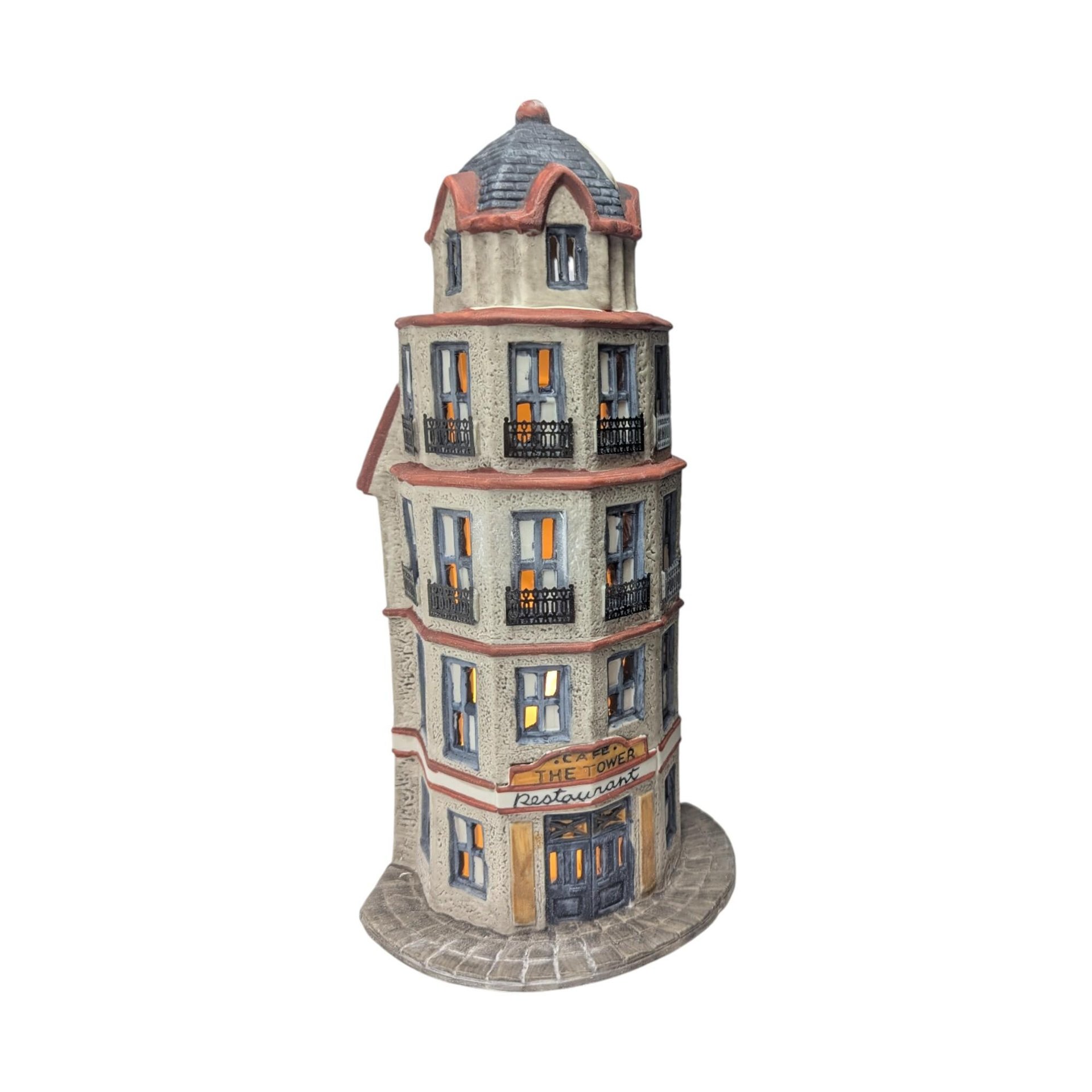 Vintage 1987 The Tower Cafe Building: Dept 56 Christmas in the City