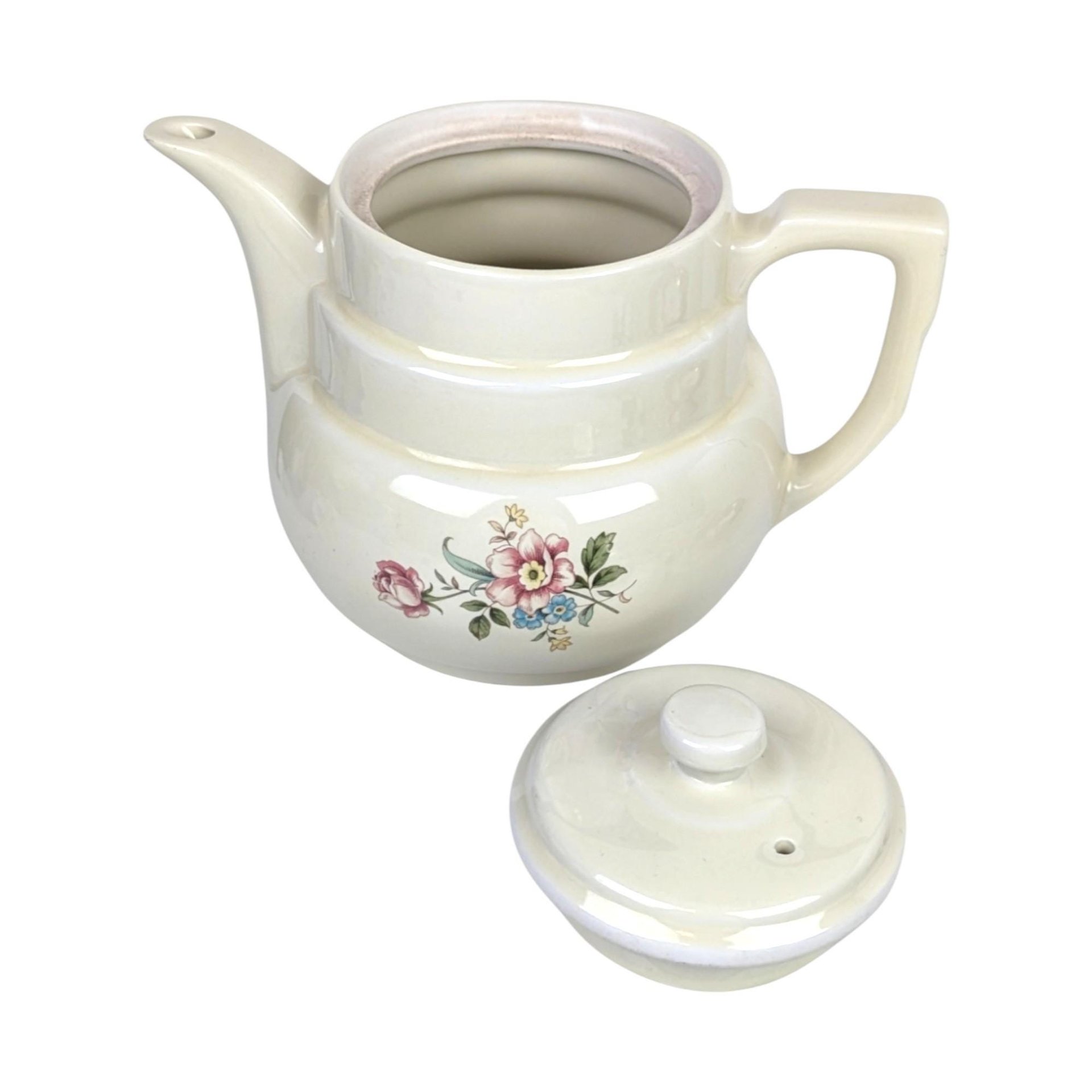 Vintage Hall "Rambling Rose" Drip-O-Lator Coffee Pot