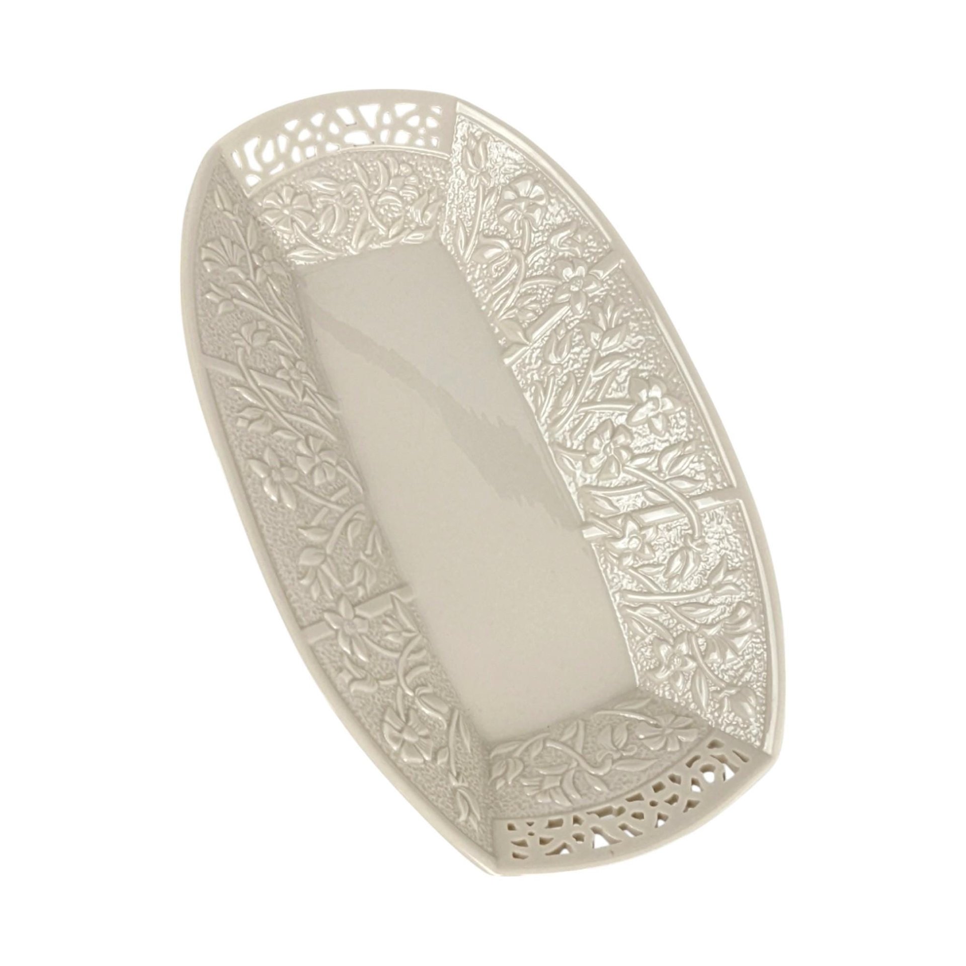 Vintage Lenox Jasmine Reticulated Oblong Serving Tray