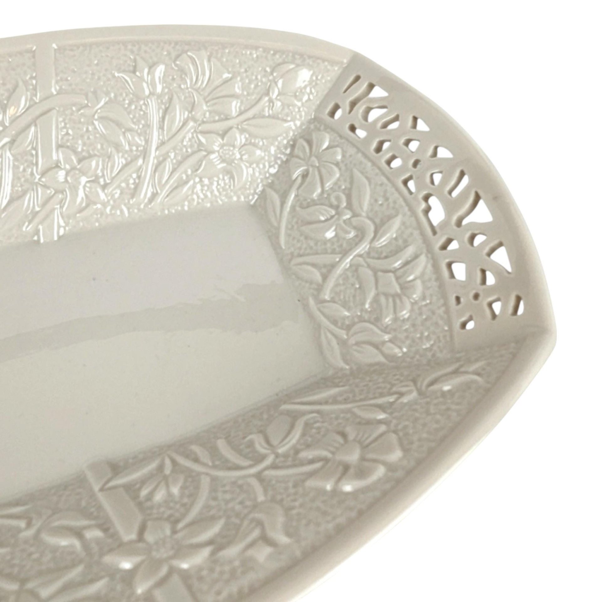 Vintage Lenox Jasmine Reticulated Oblong Serving Tray