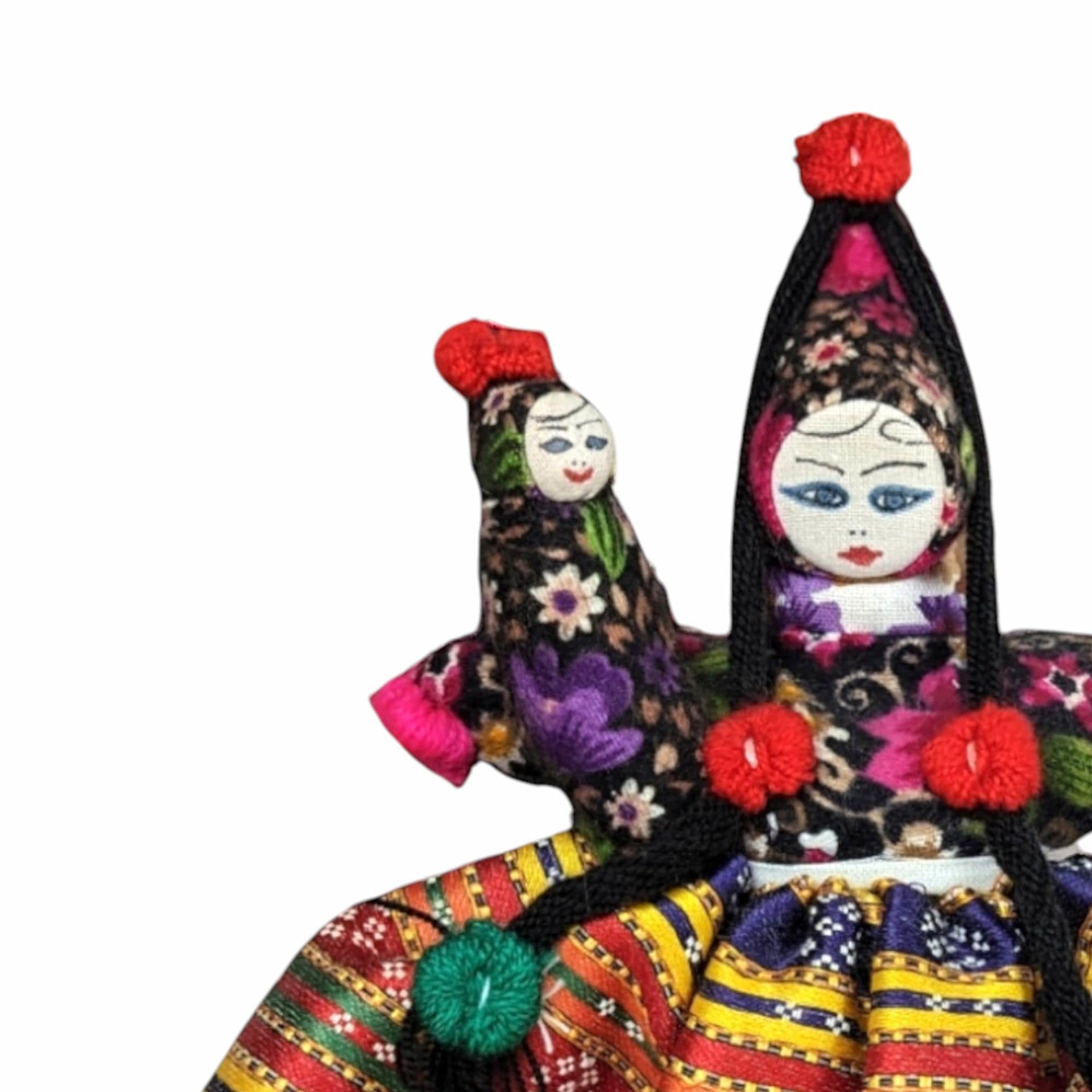 Vintage Folk Art Woman and Baby Doll