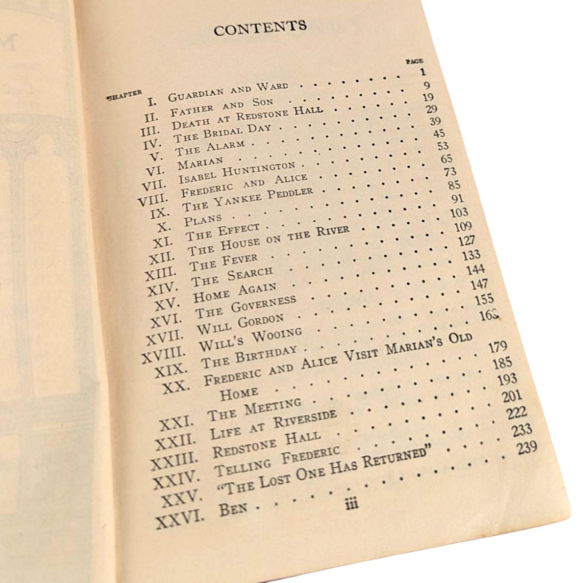 1923 'Marian Grey' by Mary J. Holmes Softcover Book