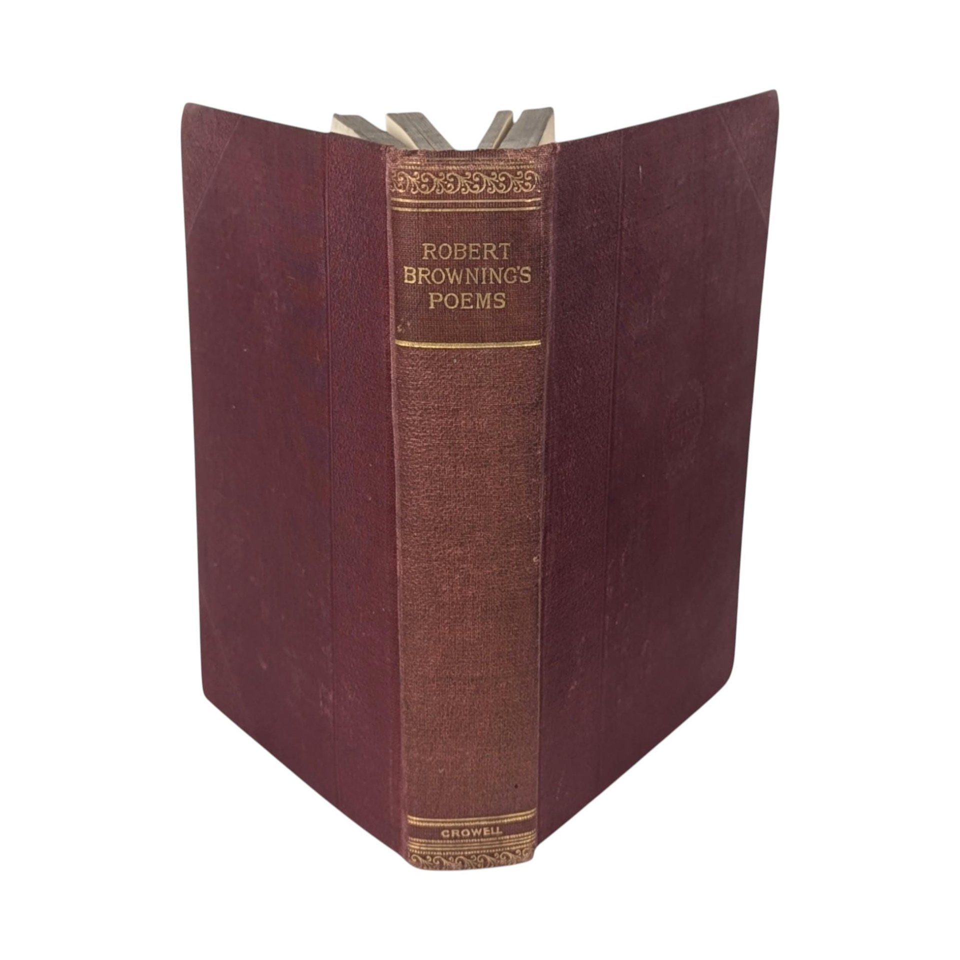 1896 Robert Browning's Poems, Thomas Y Crowell