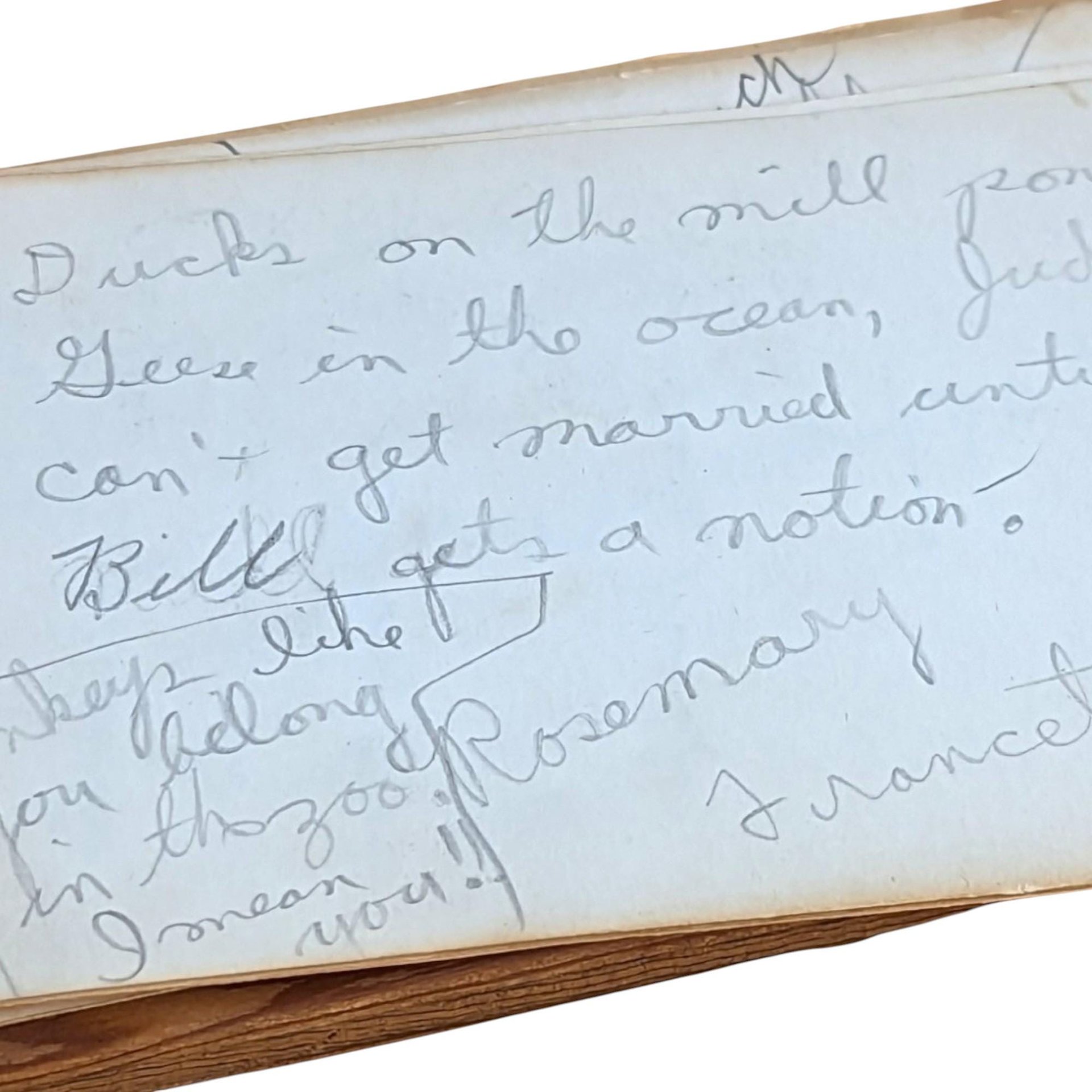 1948 Wooden High School Autograph Book
