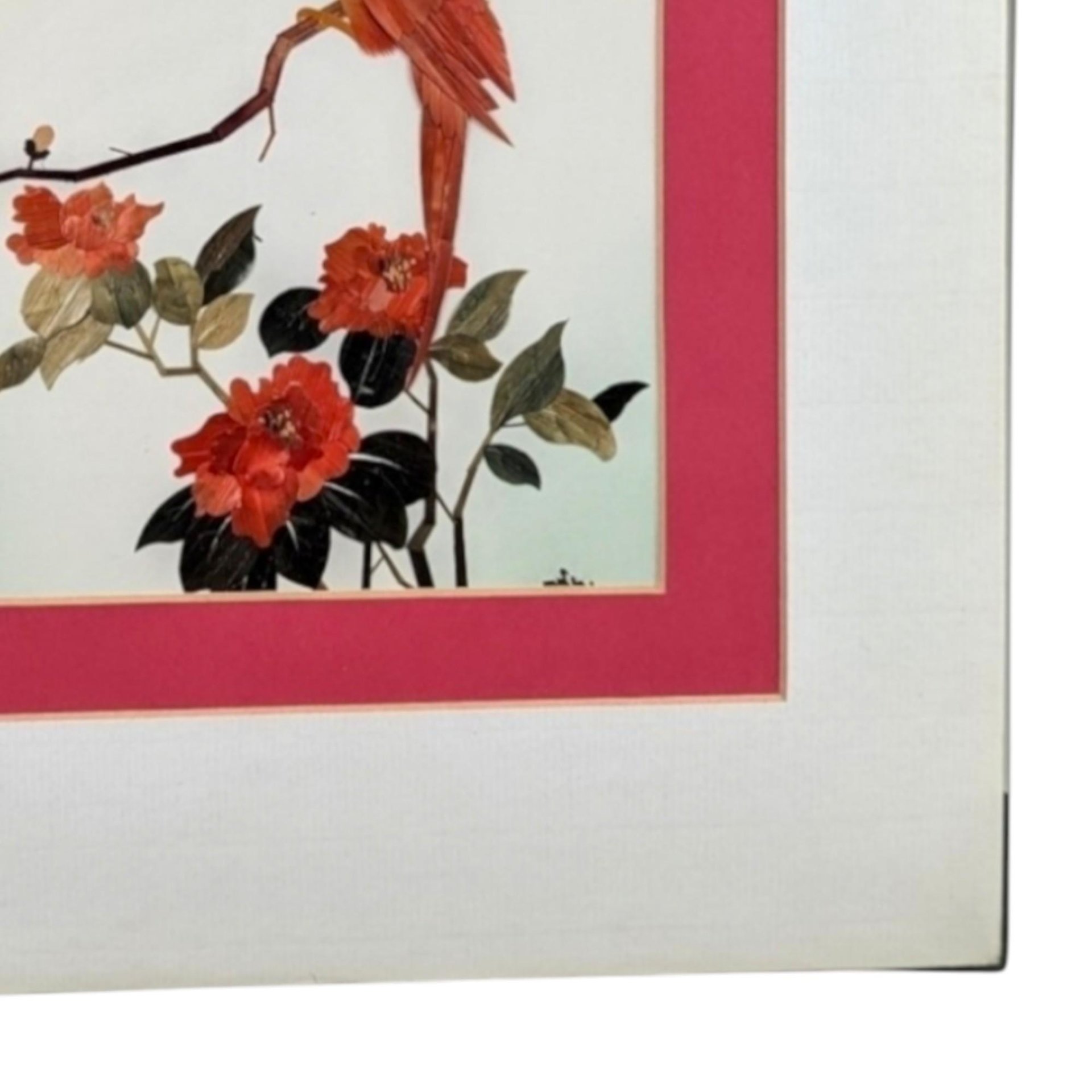 Vintage Bamboo Bird Wall Hanging