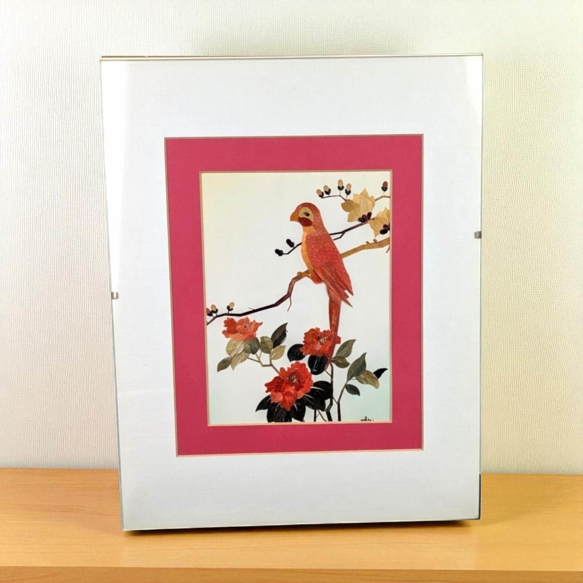Vintage Bamboo Bird Wall Hanging