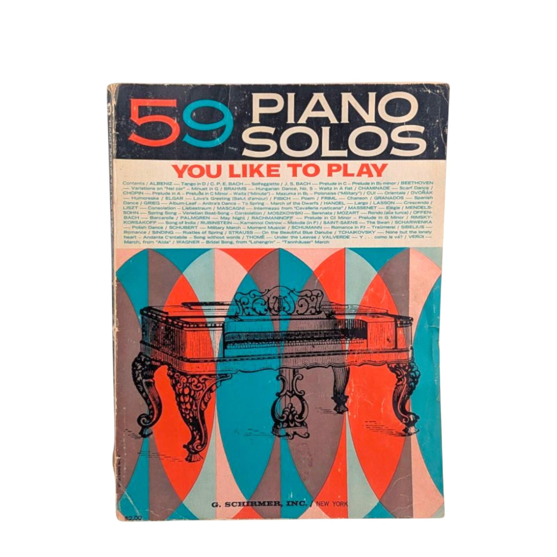 1936 G. Schirmer 59 Piano Solos You Like to Play