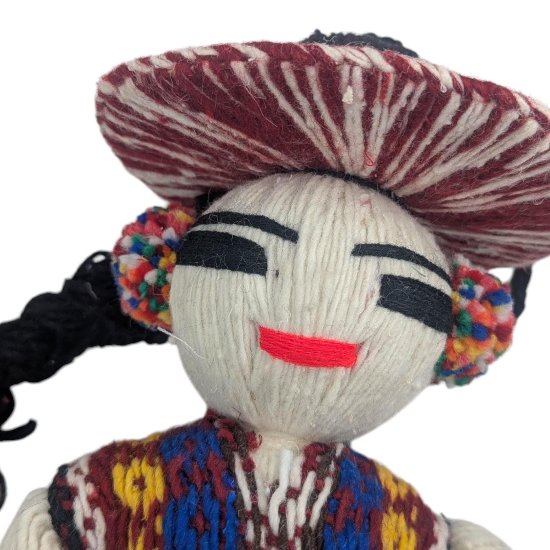 Vintage Guatemalan Folk Art Doll