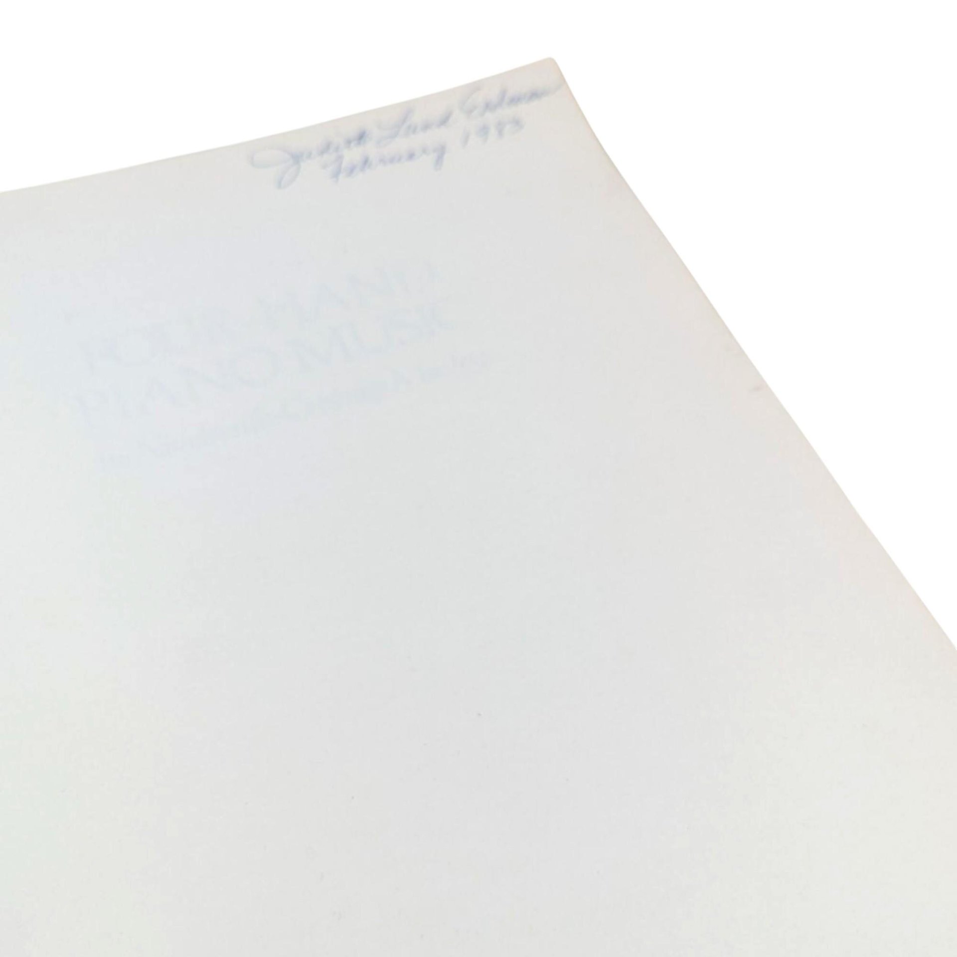 1979 Four-Hand Piano Music Book