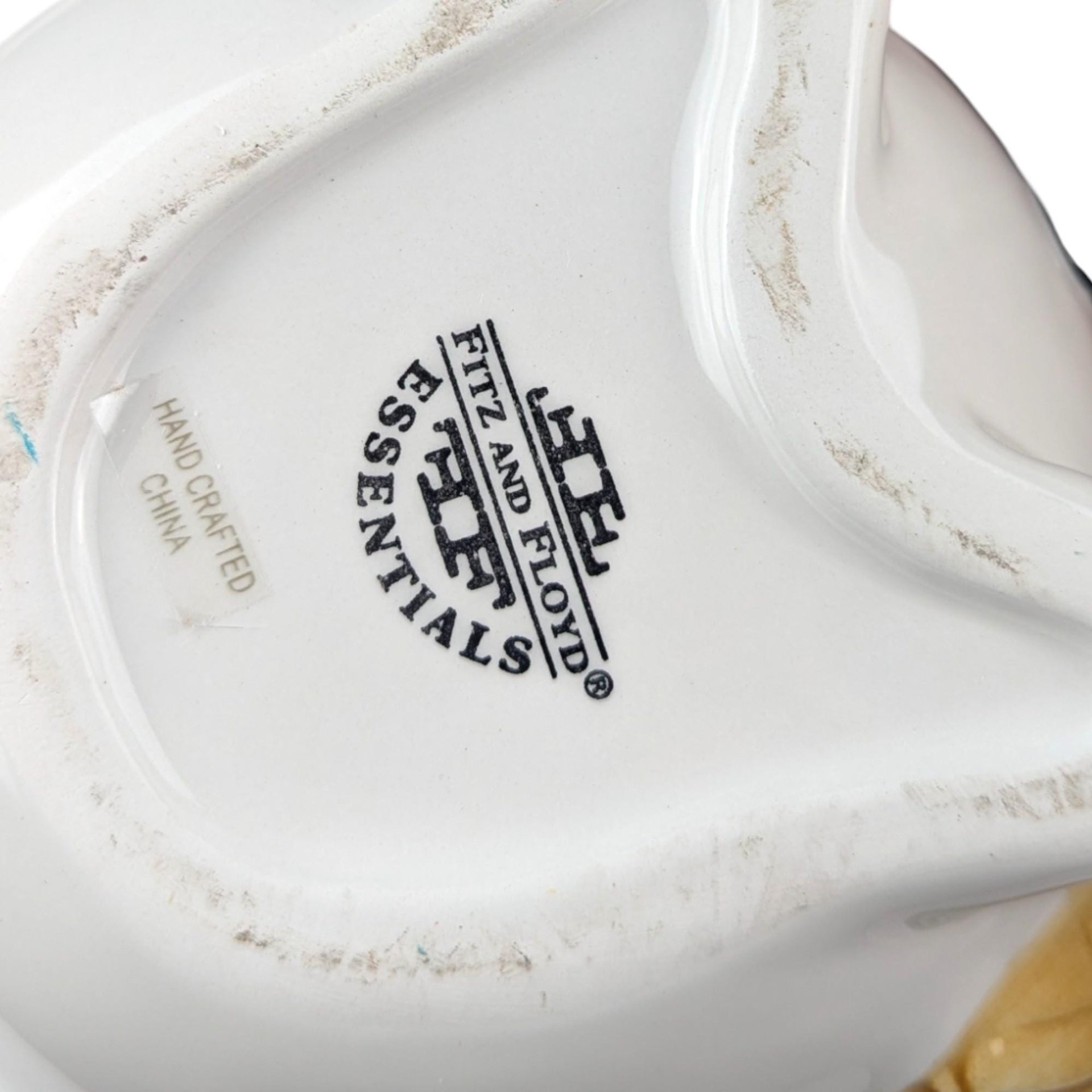 Vintage Fitz and Floyd Snowman Covered Bowl: