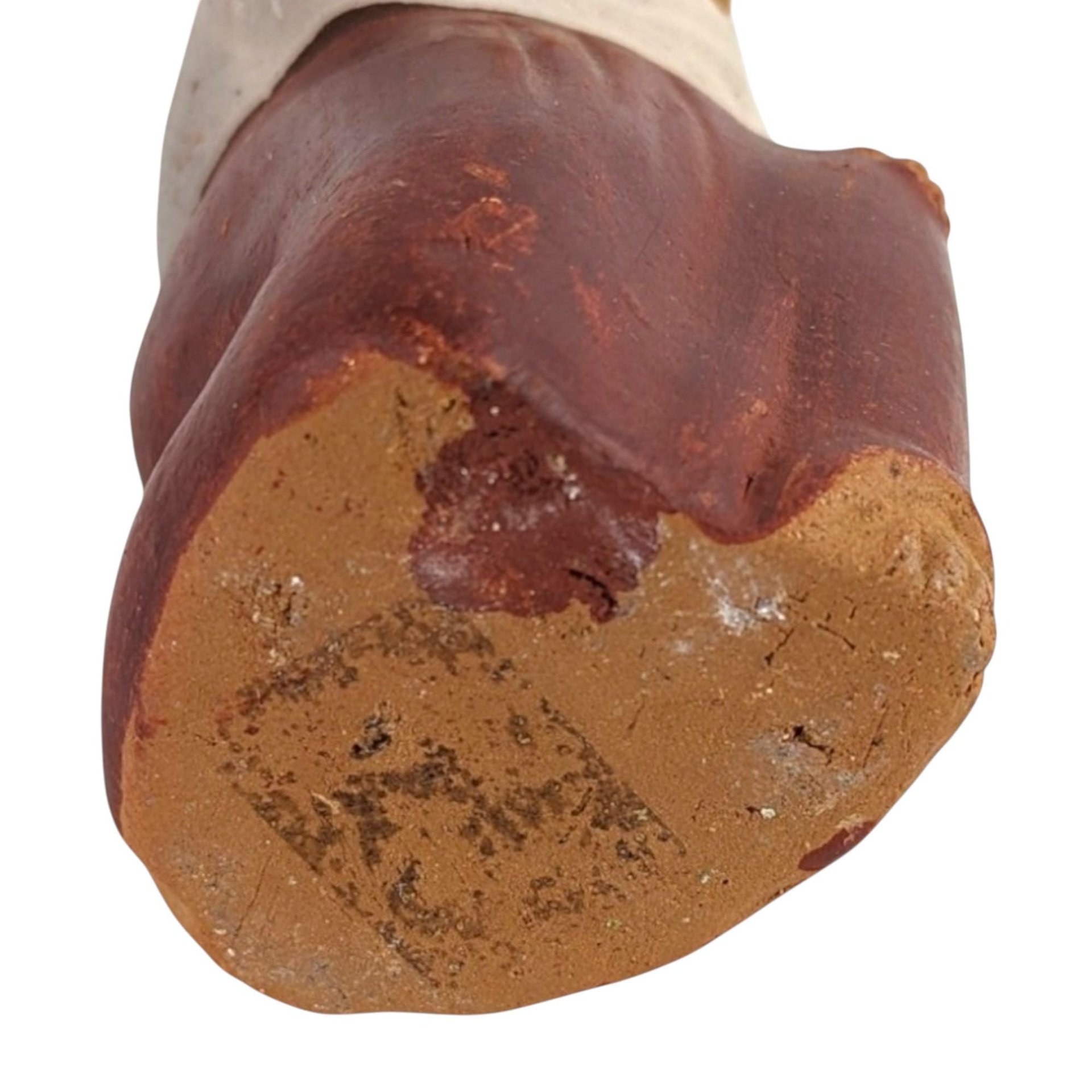 Vintage Hand Painted Clay Man Musical Whistle