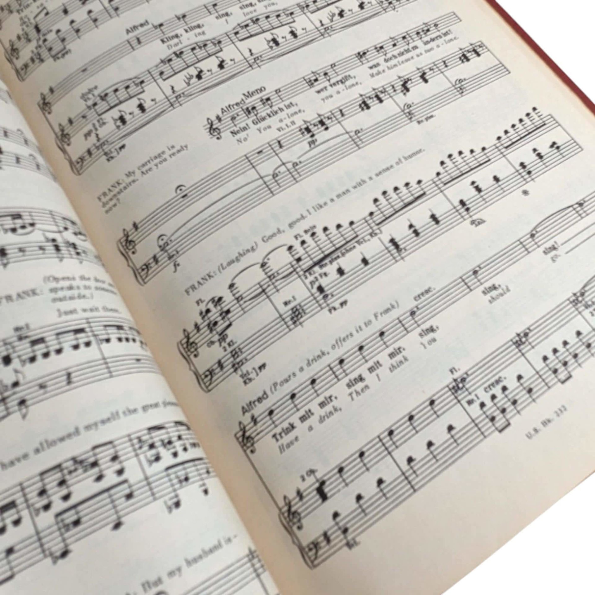 1951 Fledermaus Opera Vocal Score: Johann Strauss Book