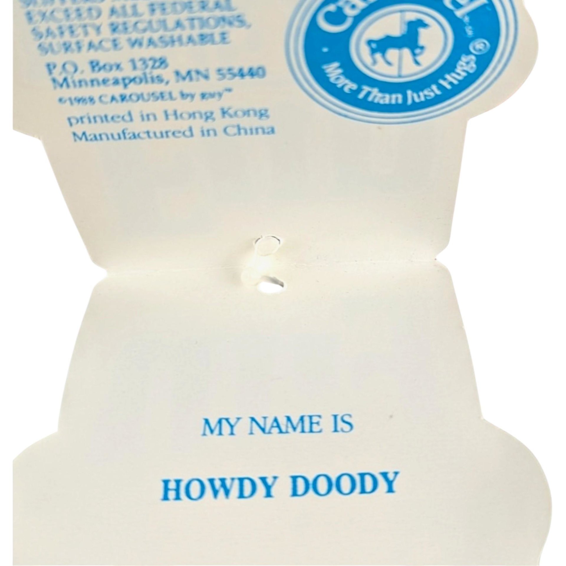 1988 Carousel Howdy Doody Slippers: Child Size Medium