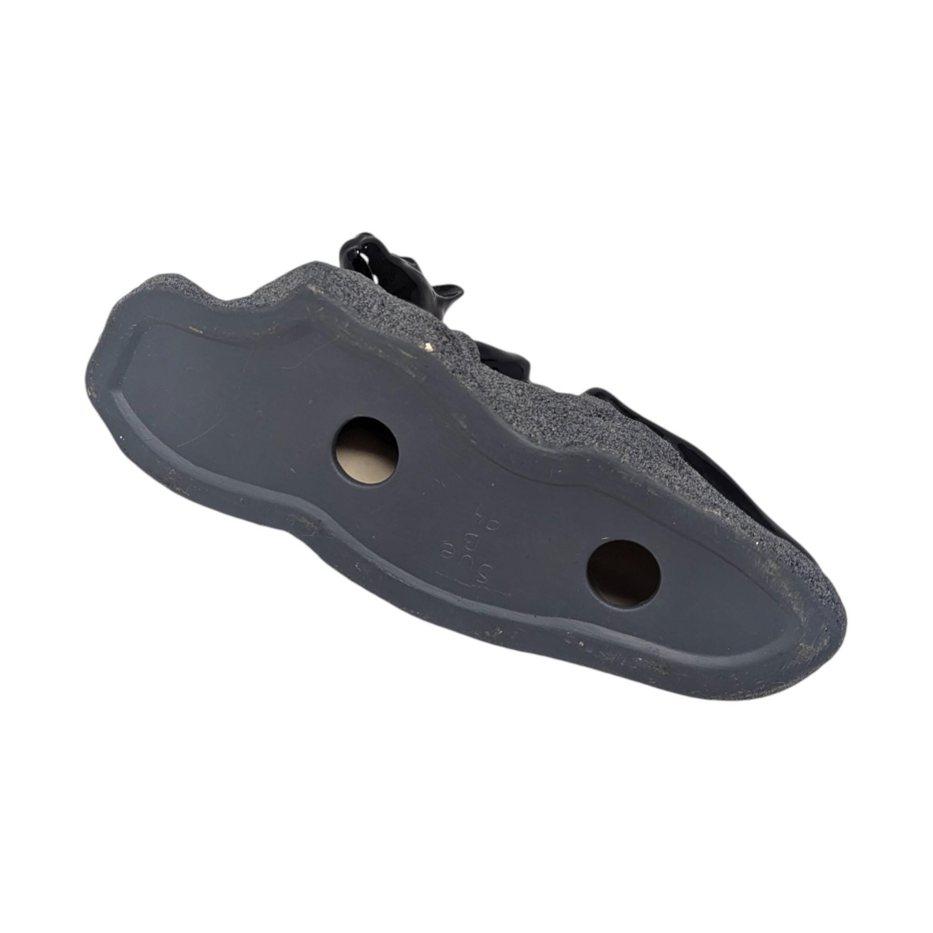 Vintage 1994 Hand-Painted Ceramic Black Panther: Sue B Signed Wildlife Figurine