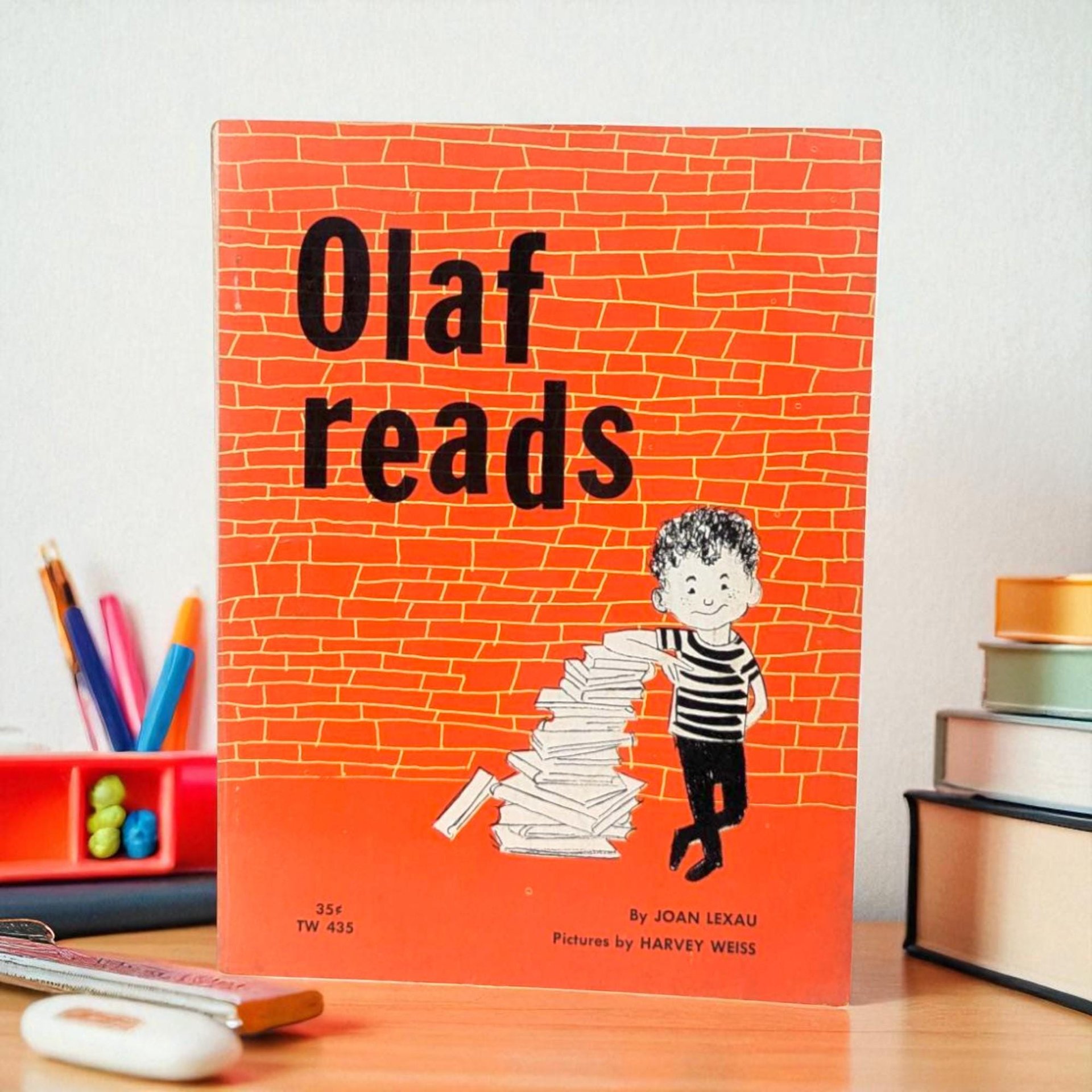 1961 Olaf Reads Softcover, Joan Lexau